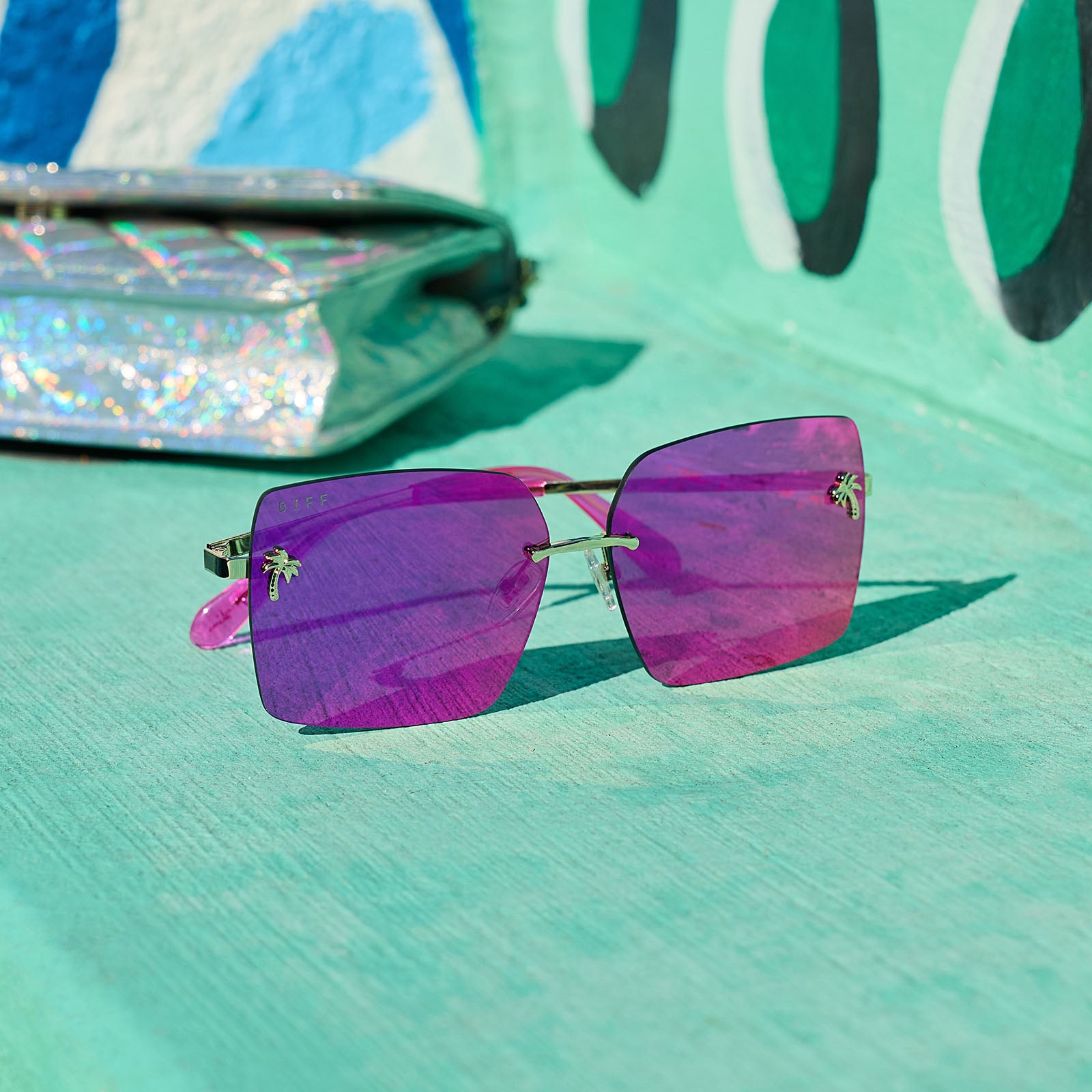 JENA SIMS - ROOKIE + HOT PINK + HOT PINK MIRROR SUNGLASSES - Image 6