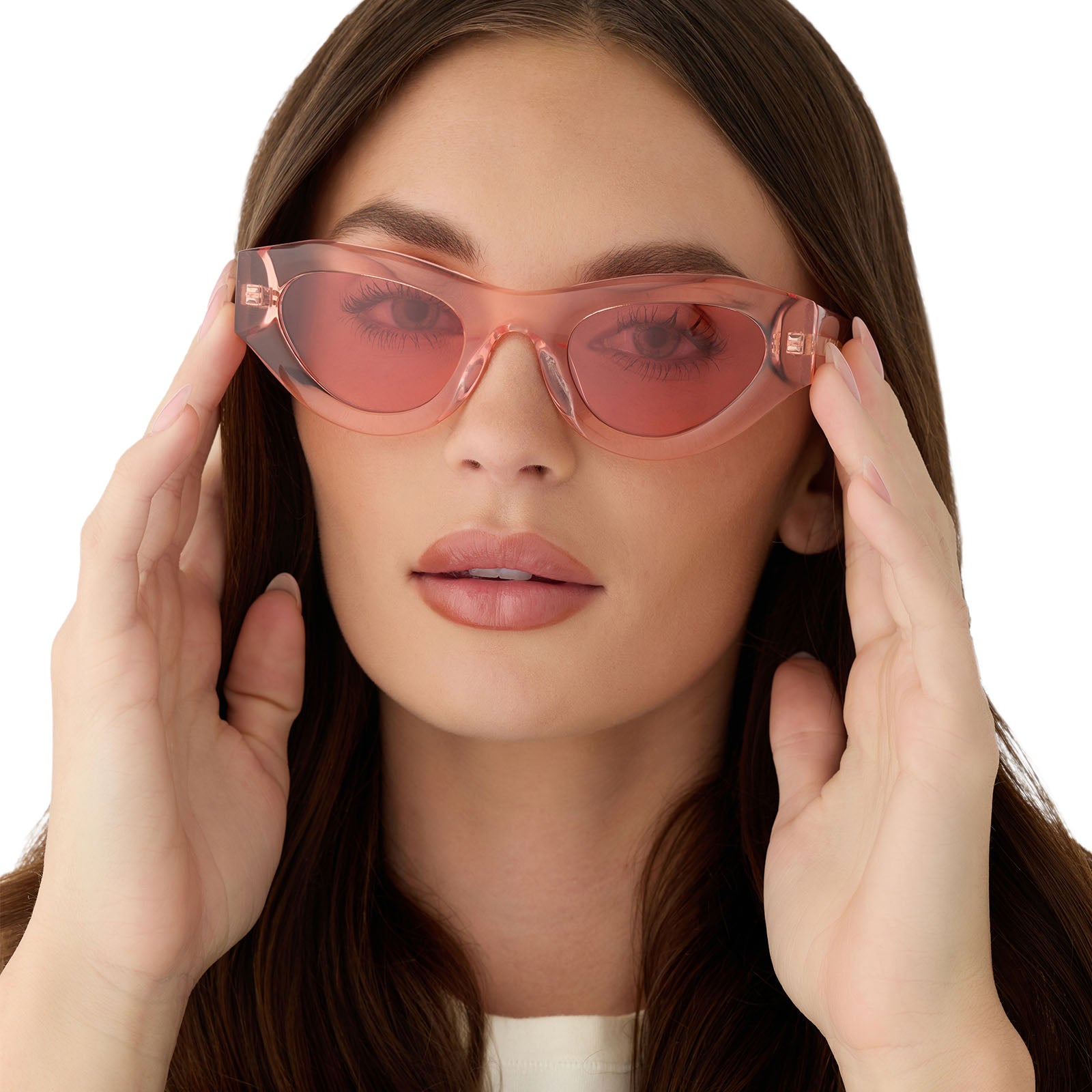 LUCY - PASTEL PINK + ROSE SUNGLASSES - Image 5