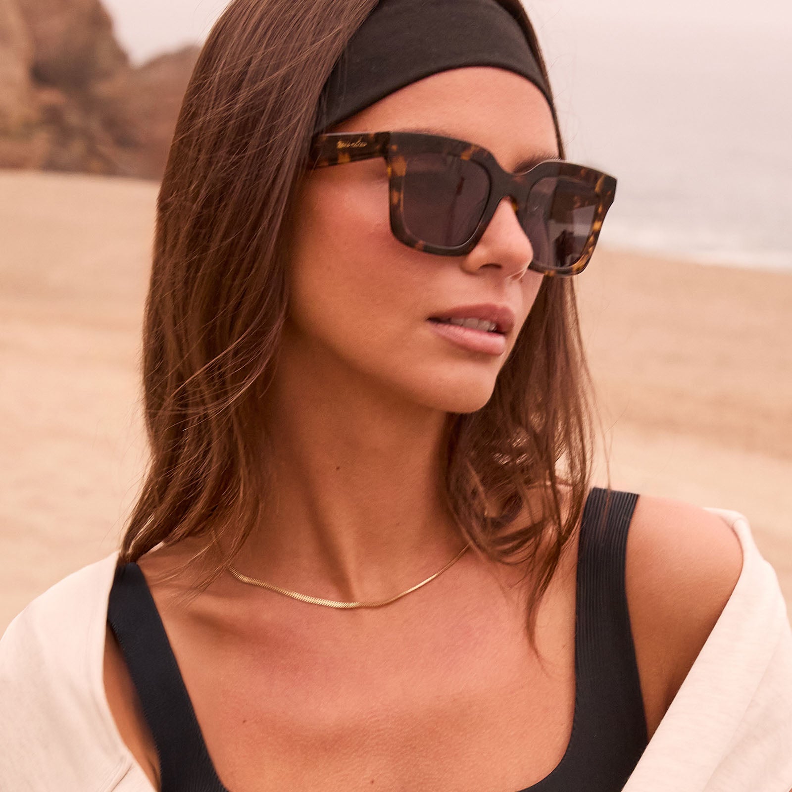VALENCIA - TORTOISE + GREY + POLARIZED SUNGLASSES - Image 7