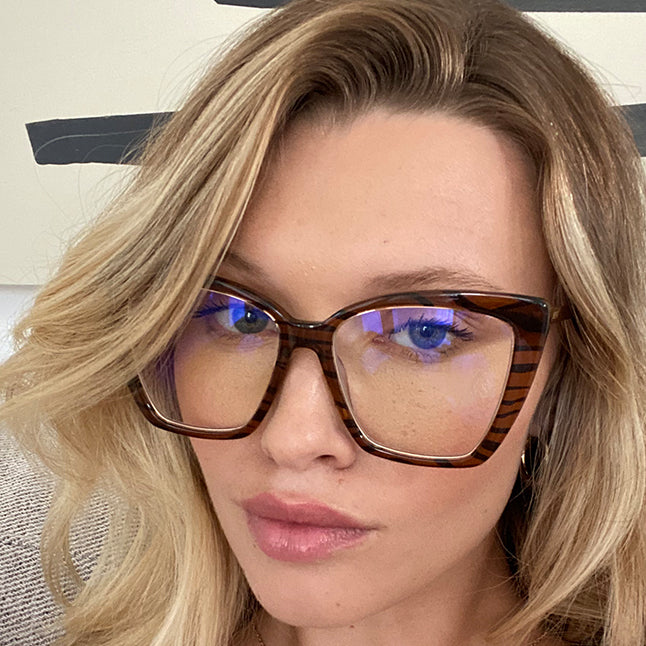 BECKY IV - VINTAGE CRYSTAL + BLUE LIGHT TECHNOLOGY GLASSES - Image 10