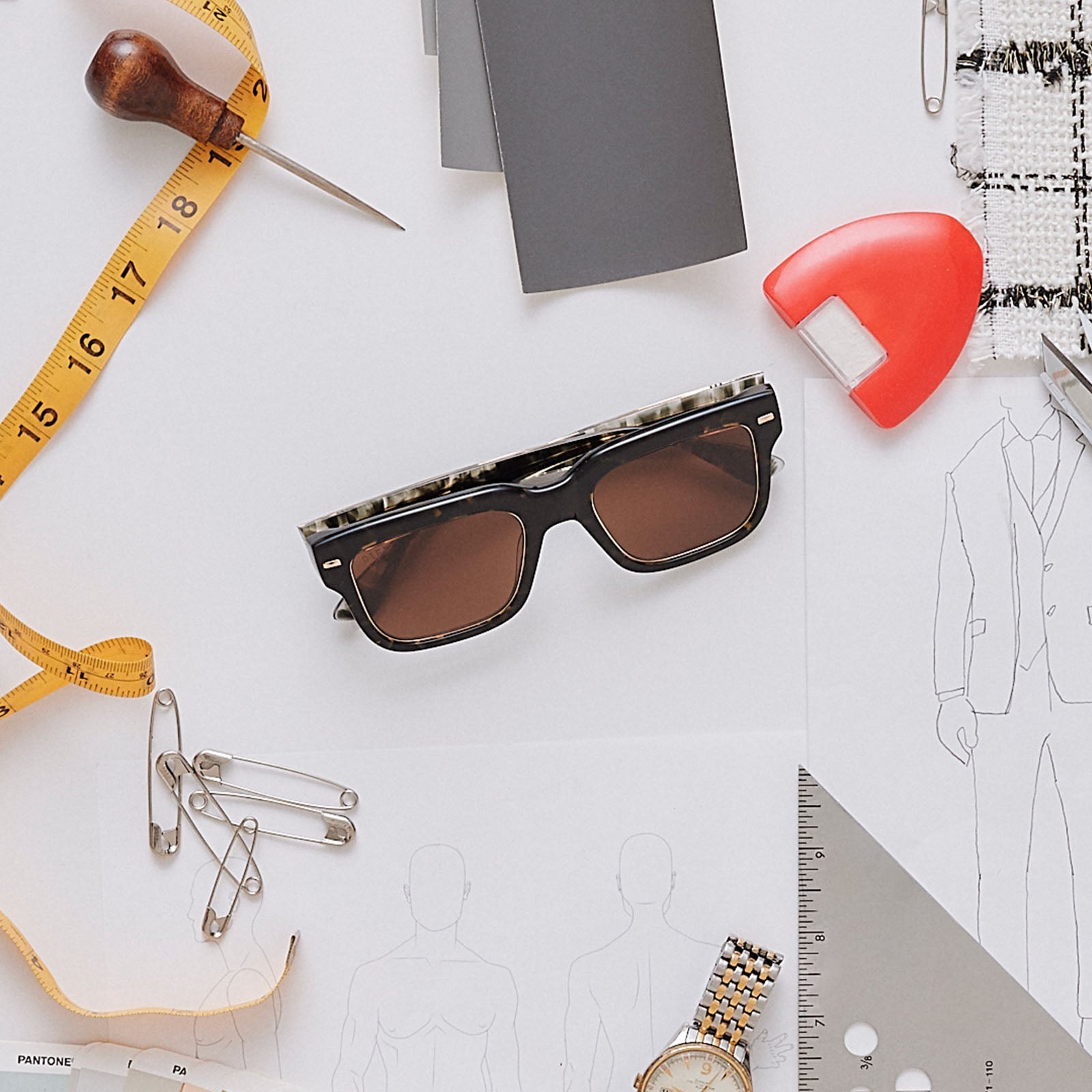 ALFIE - TRUFFLE TORTOISE + DEEP BROWN SUNGLASSES - Image 7