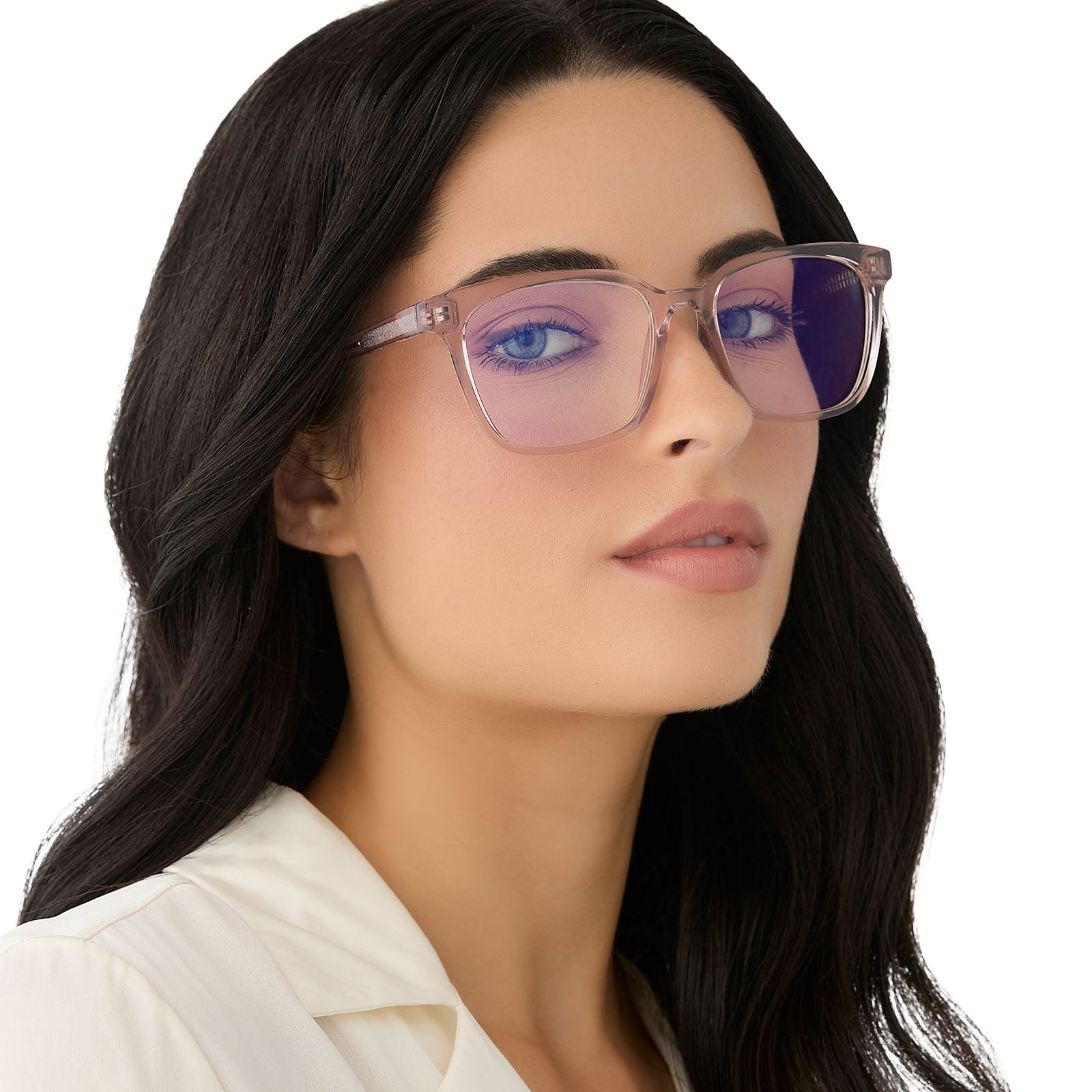 ALEX - LIGHT PINK CRYSTAL + BLUE LIGHT READERS - Image 7