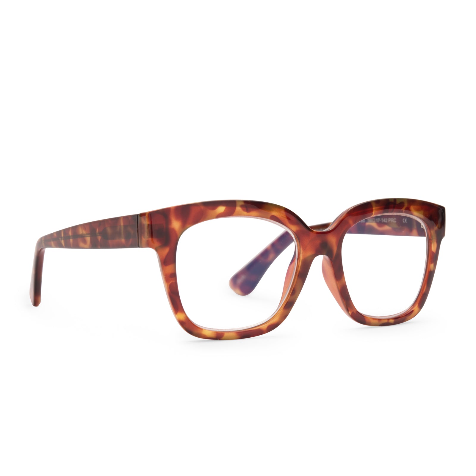 AVA - AMBER TORTOISE + BLUE LIGHT READERS - Image 2