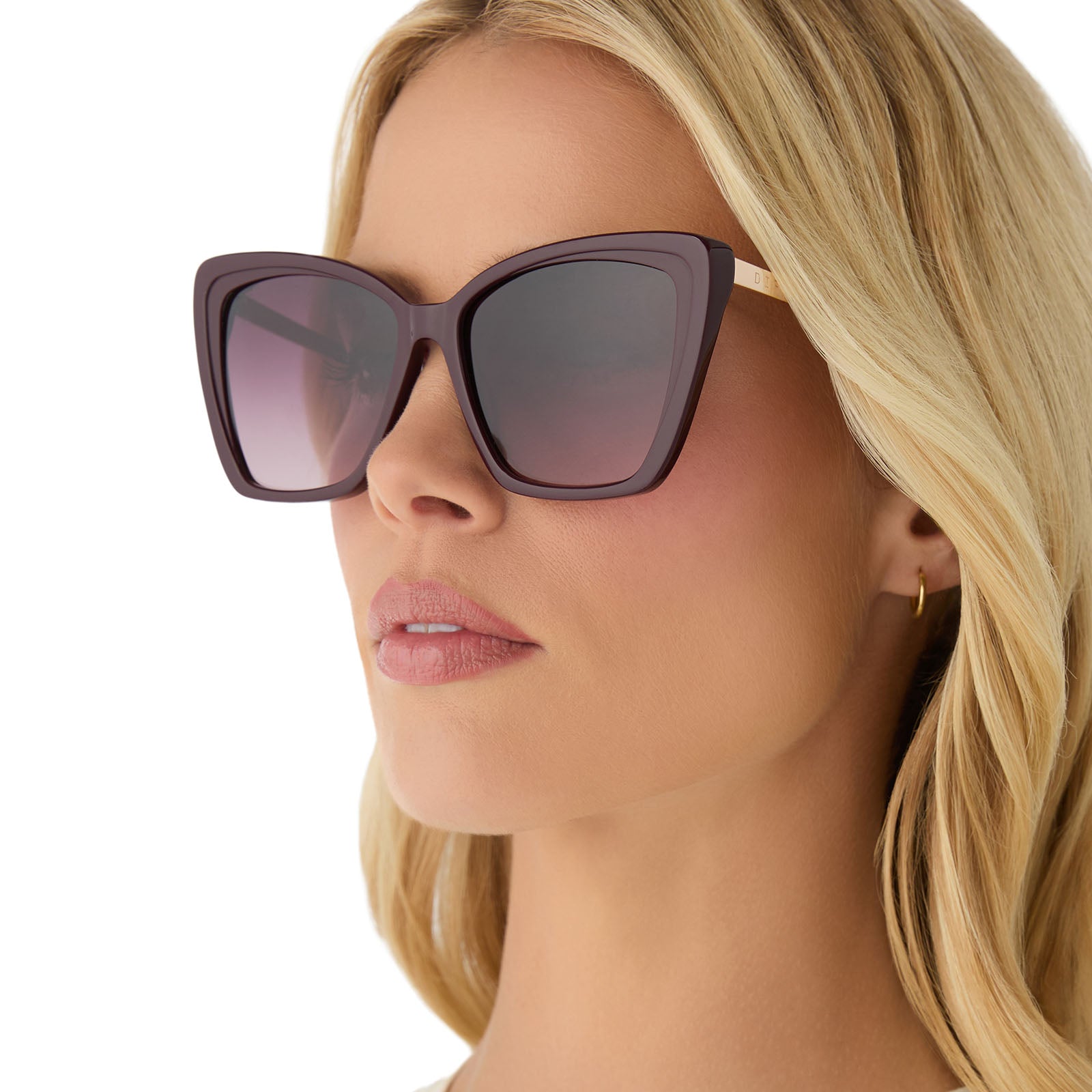BECKY II - DARK CHERRY LACQUER + DARK CHERRY GRADIENT + POLARIZED SUNGLASSES - Image 7