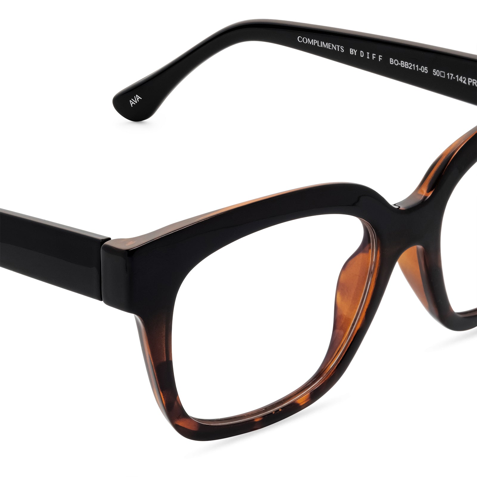 AVA - BLACK TORTOISE + BLUE LIGHT READERS - Image 5