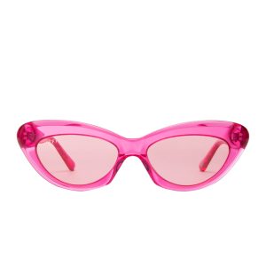 CLEO - PINK CRYSTAL + TRANSPARENT PINK SUNGLASSES