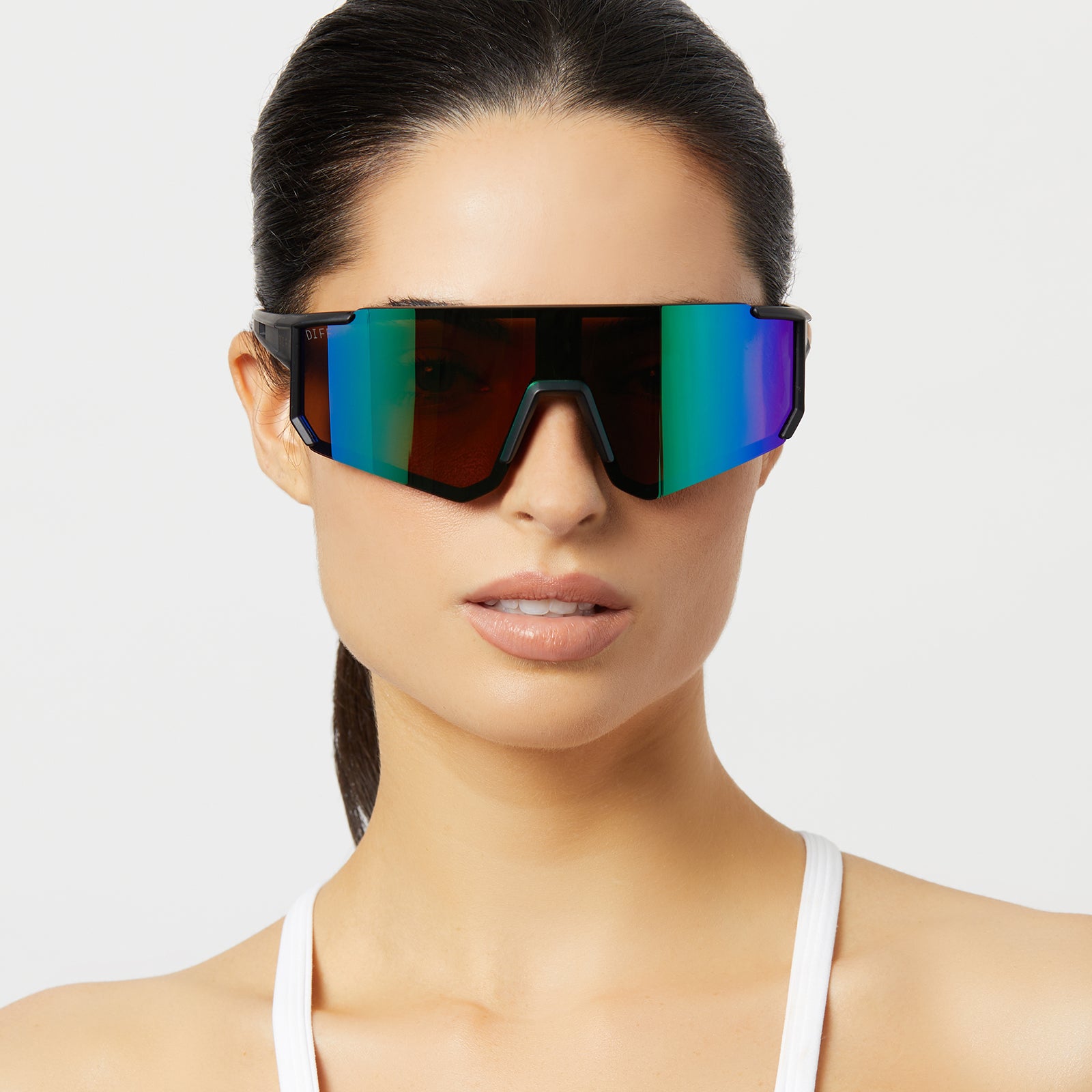 HEAT - MATTE BLACK + GREEN MIRROR + POLARIZED SUNGLASSES - Image 7