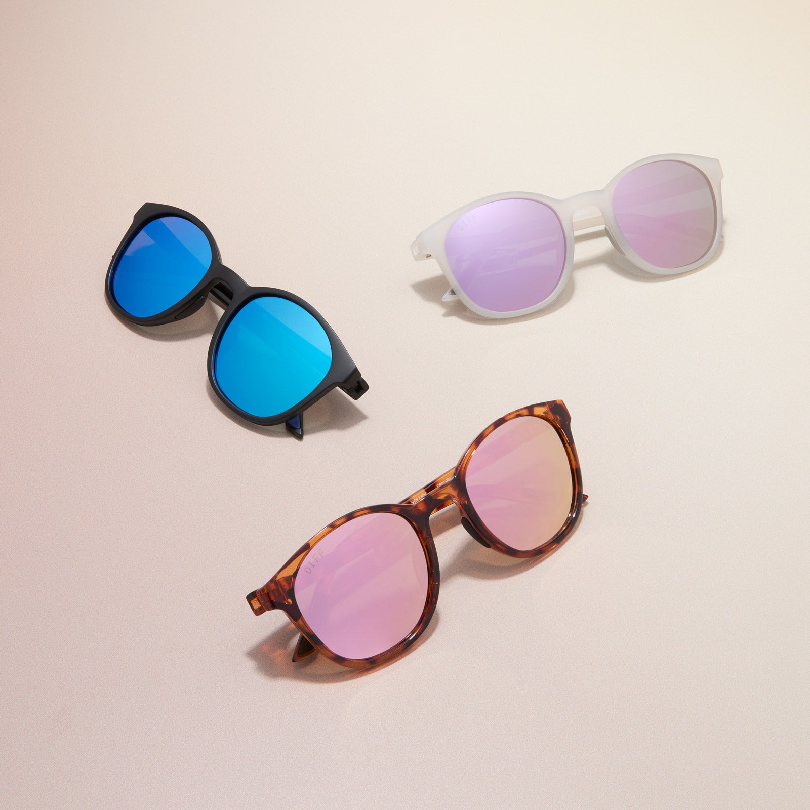 VOLLEY - TORTOISE + CHERRY BLOSSOM MIRROR + POLARIZED SUNGLASSES - Image 7