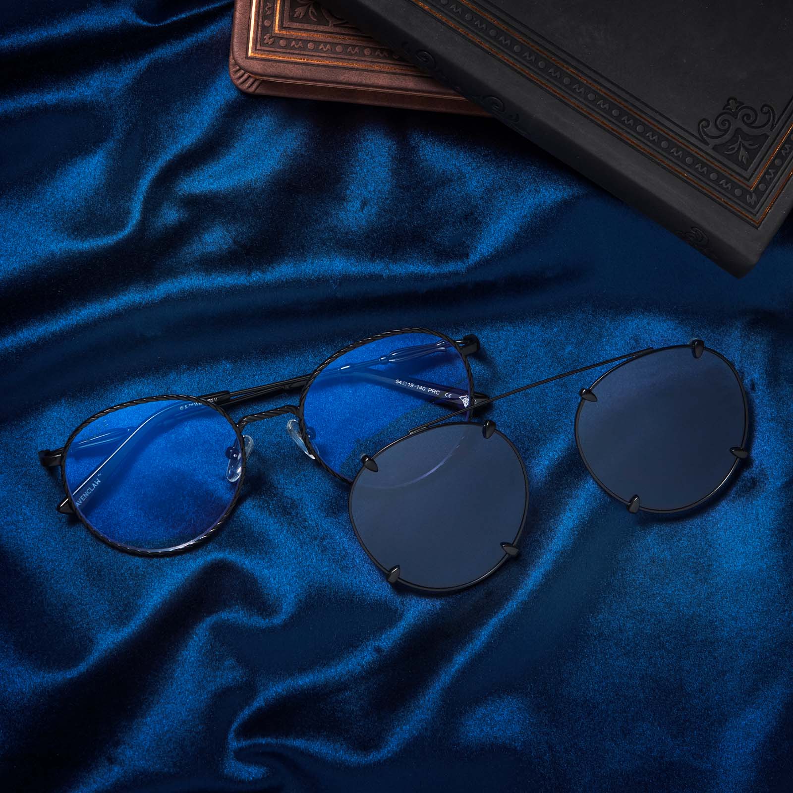 RAVENCLAW™ - SCHOLARLY MATTE BLACK + TWILIGHT BLUE SUNGLASSES - Image 7