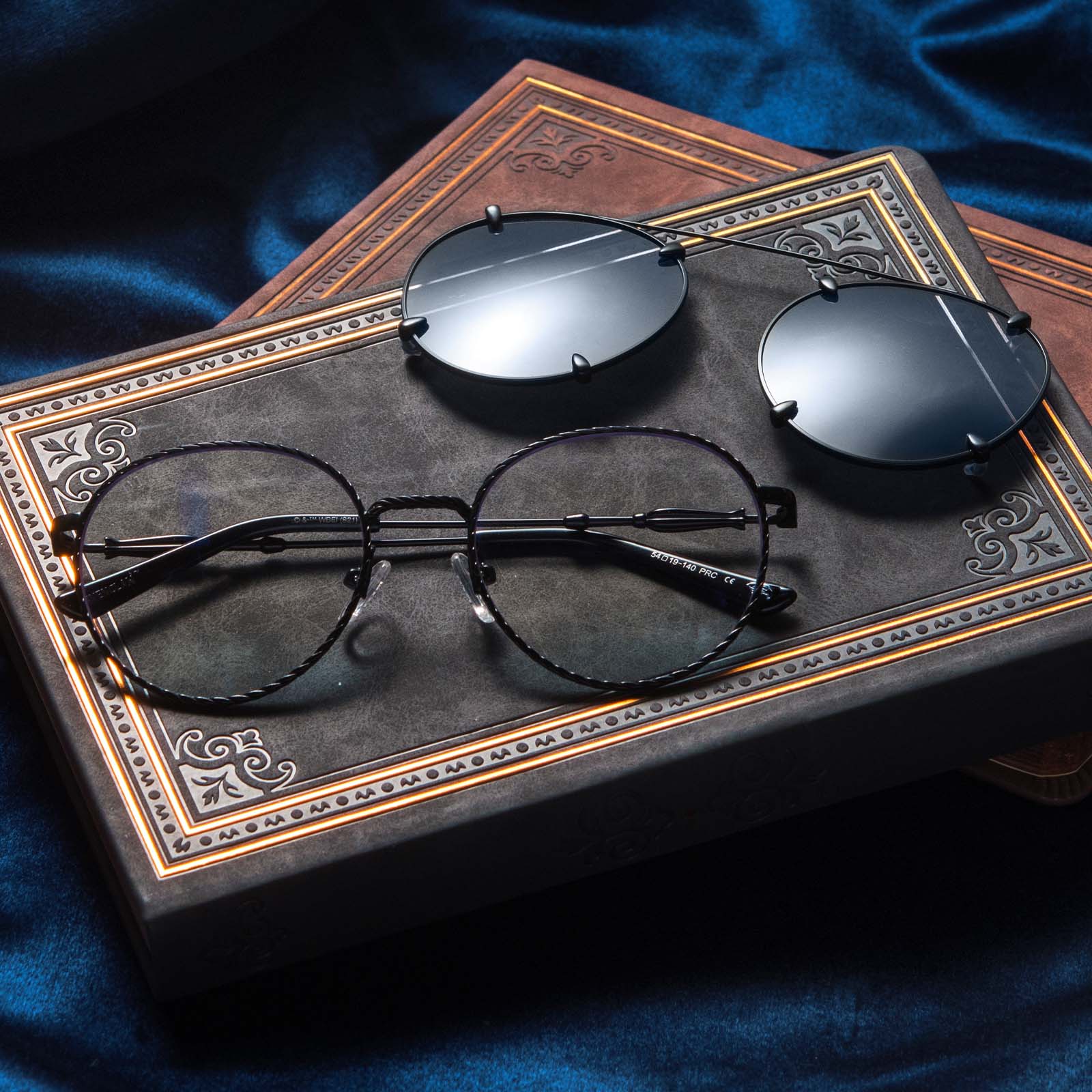 RAVENCLAW™ - SCHOLARLY MATTE BLACK + TWILIGHT BLUE SUNGLASSES - Image 2
