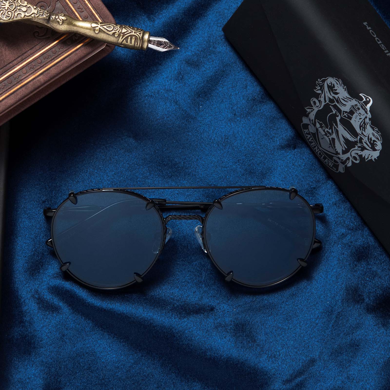 RAVENCLAW™ - SCHOLARLY MATTE BLACK + TWILIGHT BLUE SUNGLASSES - Image 5