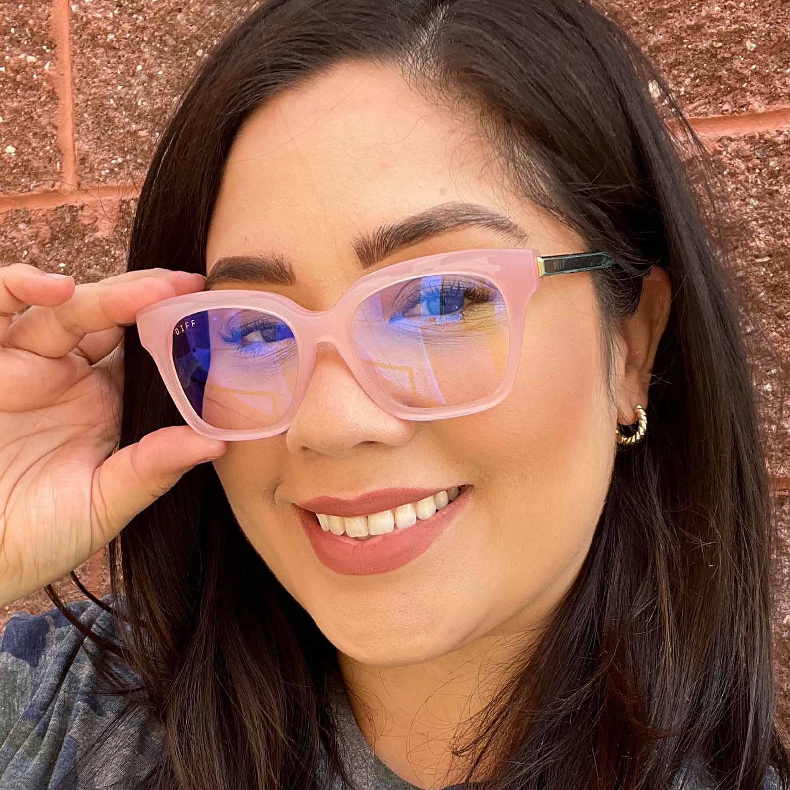 BELLA XS - BLUSH CRYSTAL + BLUE LIGHT TECHNOLOGY GLASSES - Image 13