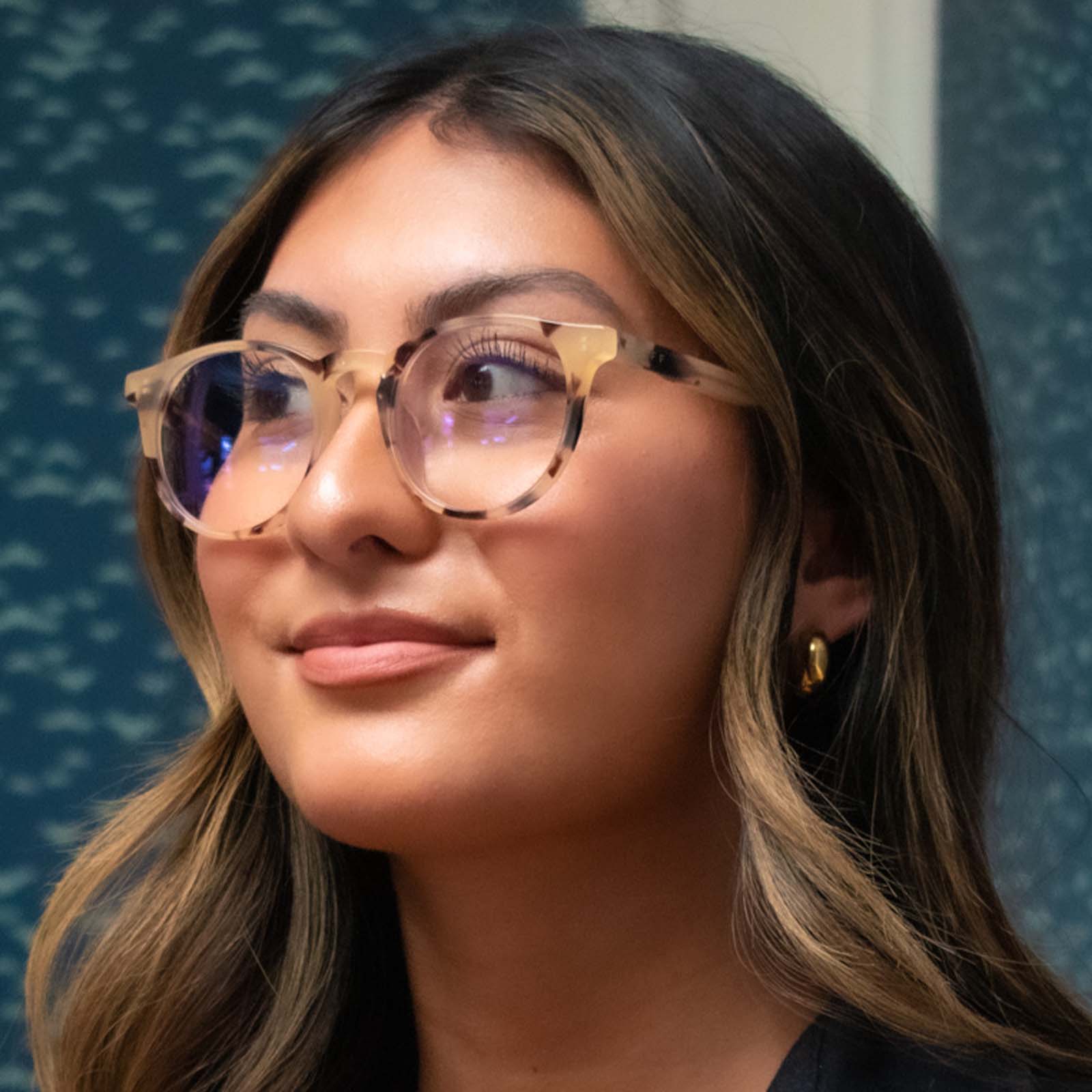 SAWYER - CREAM TORTOISE + BLUE LIGHT TECHNOLOGY GLASSES - Image 6