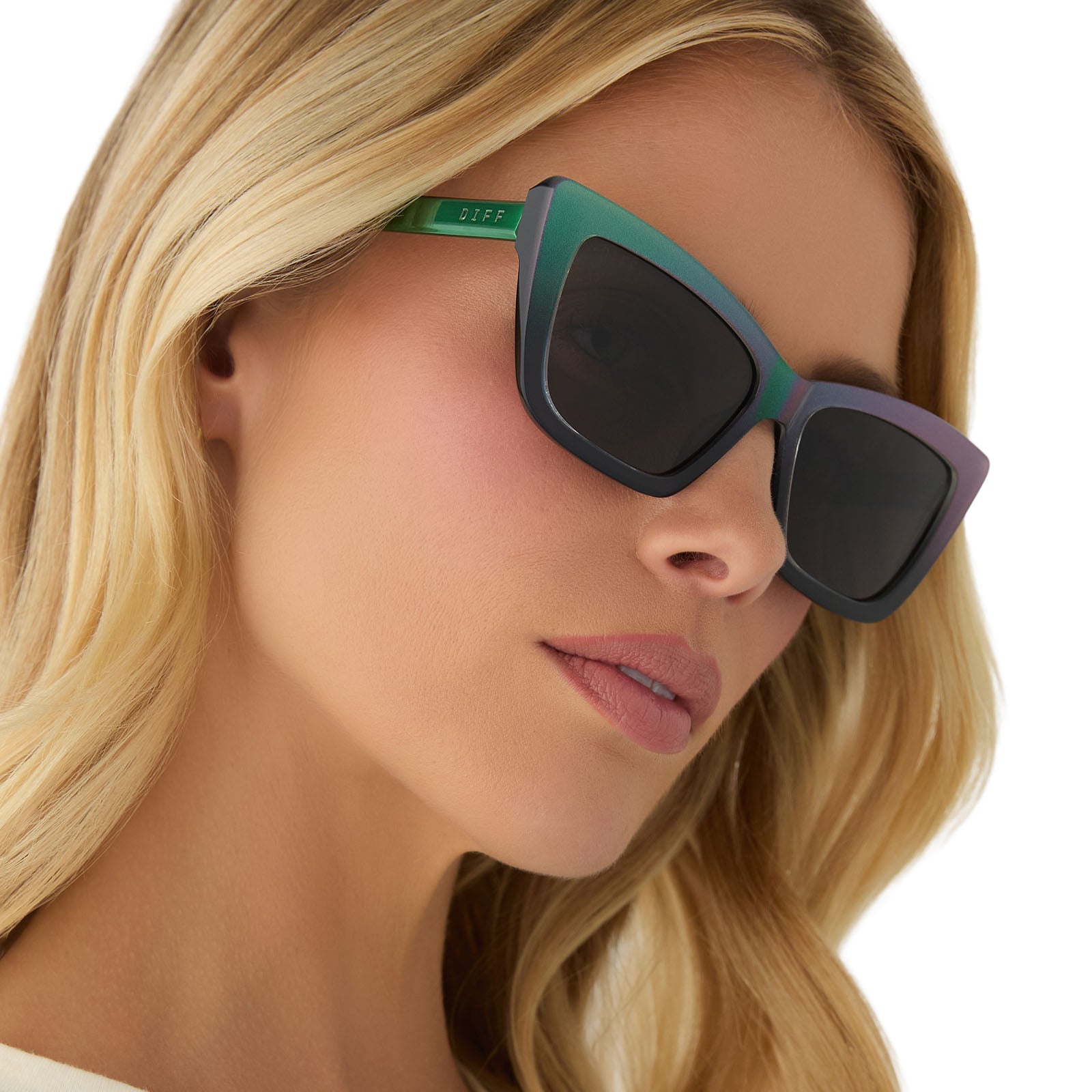 ELPHABA EMERALD - ENCHANTING EMERALD TO BLACK + SHADOWY GREY SUNGLASSES - Image 13