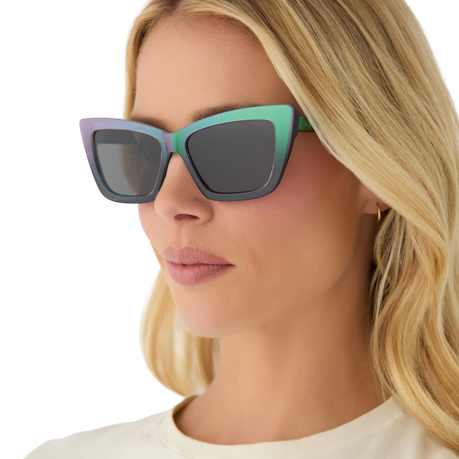 ELPHABA EMERALD - ENCHANTING EMERALD TO BLACK + SHADOWY GREY SUNGLASSES - Image 14