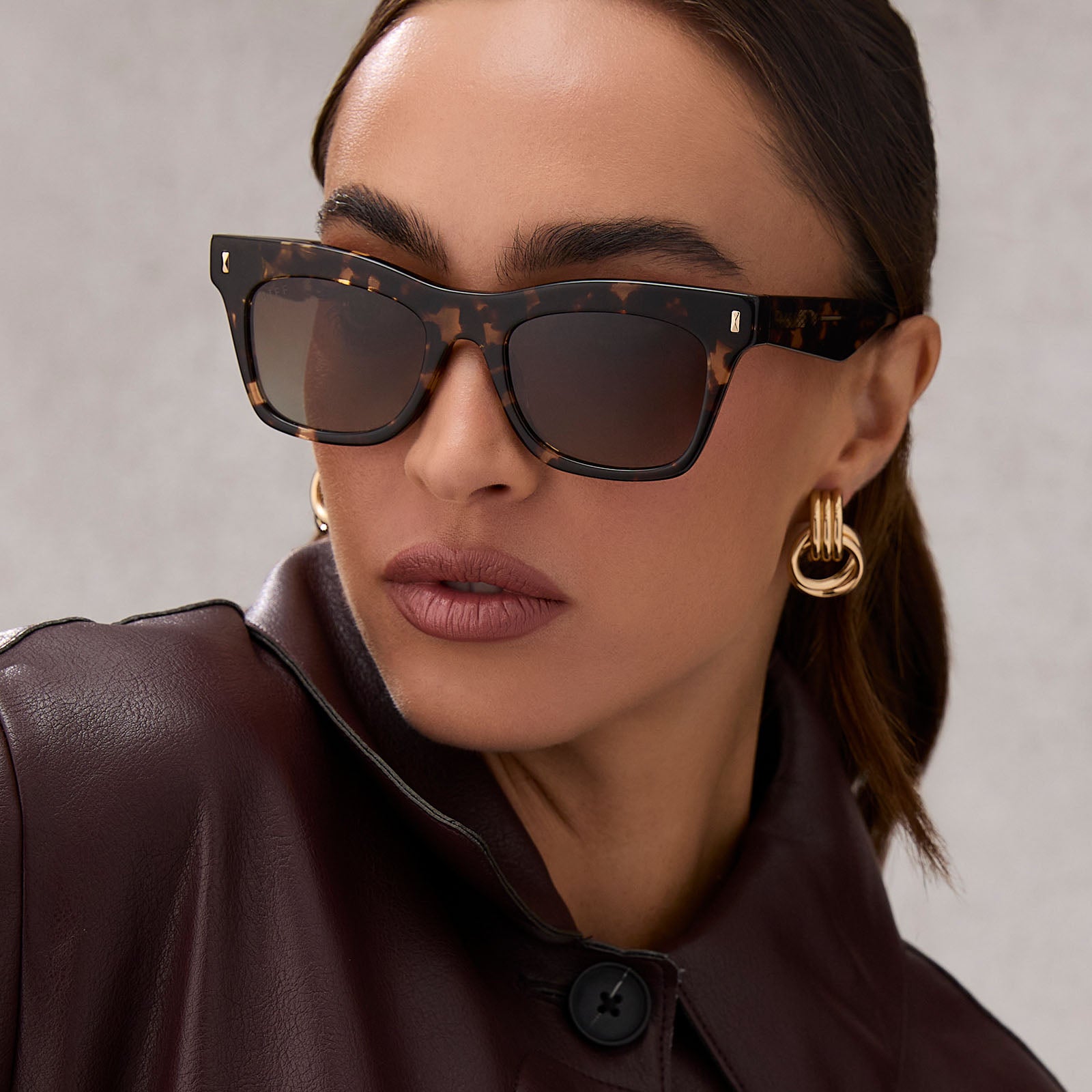 BRADLEY - ESPRESSO TORTOISE + BROWN GRADIENT + POLARIZED SUNGLASSES - Image 9