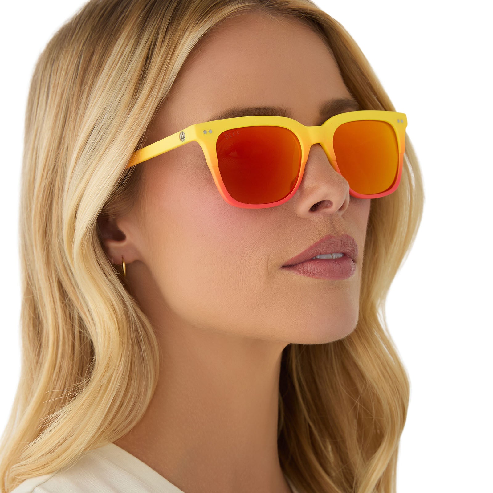 HUMAN TORCHâ„¢ - RADIANT YELLOW TO ORANGE FLAME FADE + BLAZING RED ORANGE MIRROR + POLARIZED SUNGLASSES - Image 10