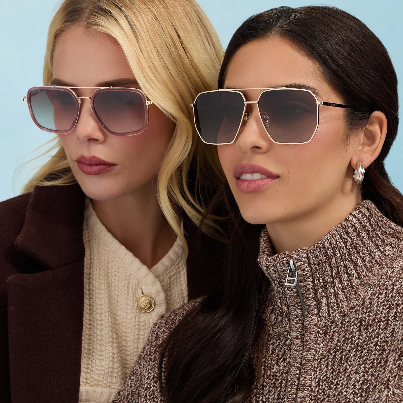 JORDAN - GOLD + FLEUR TORTOISE TEMPLE TIPS + BROWN GRADIENT SUNGLASSES - Image 10