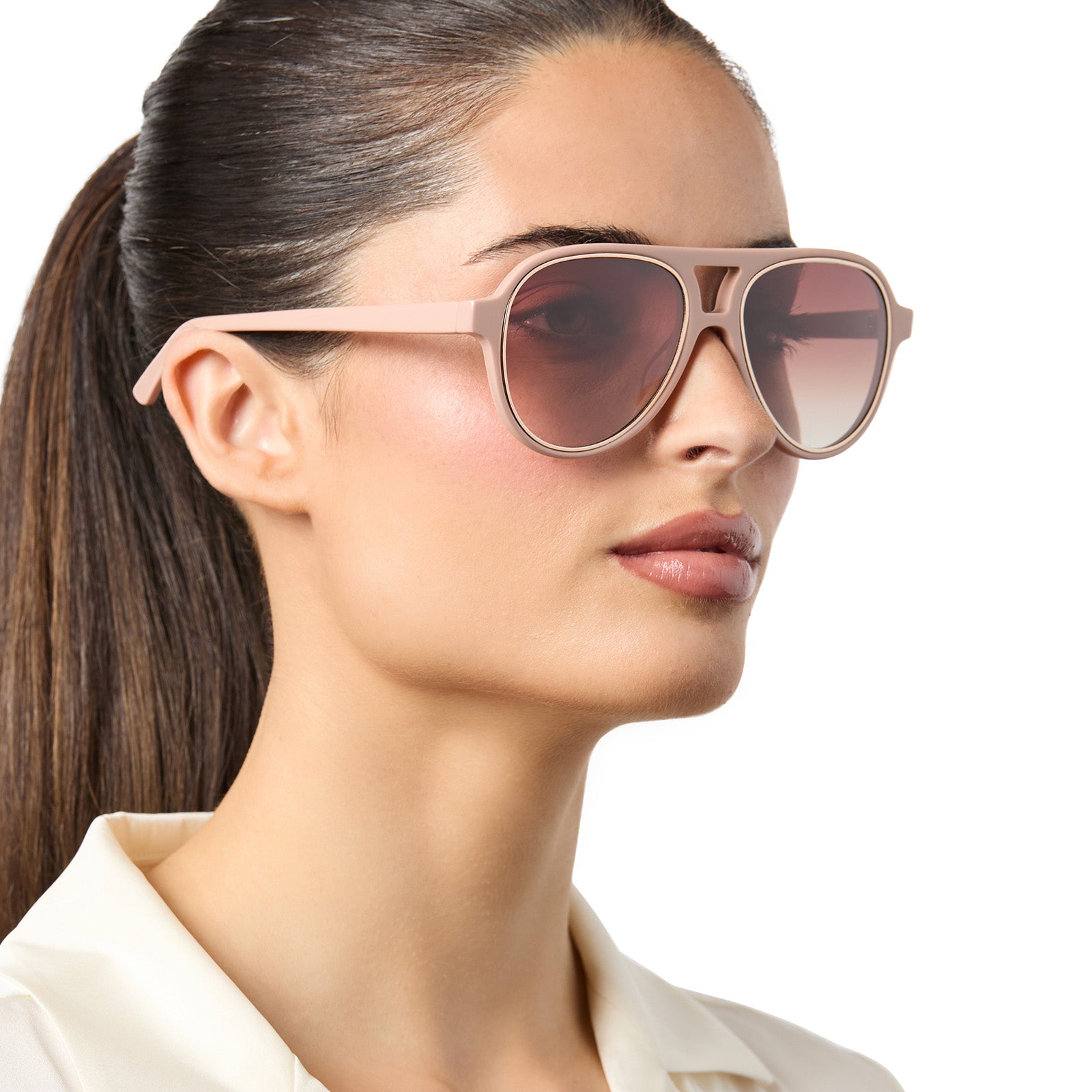 PIA - NUDE + BROWN GRADIENT + POLARIZED SUNGLASSES - Image 8