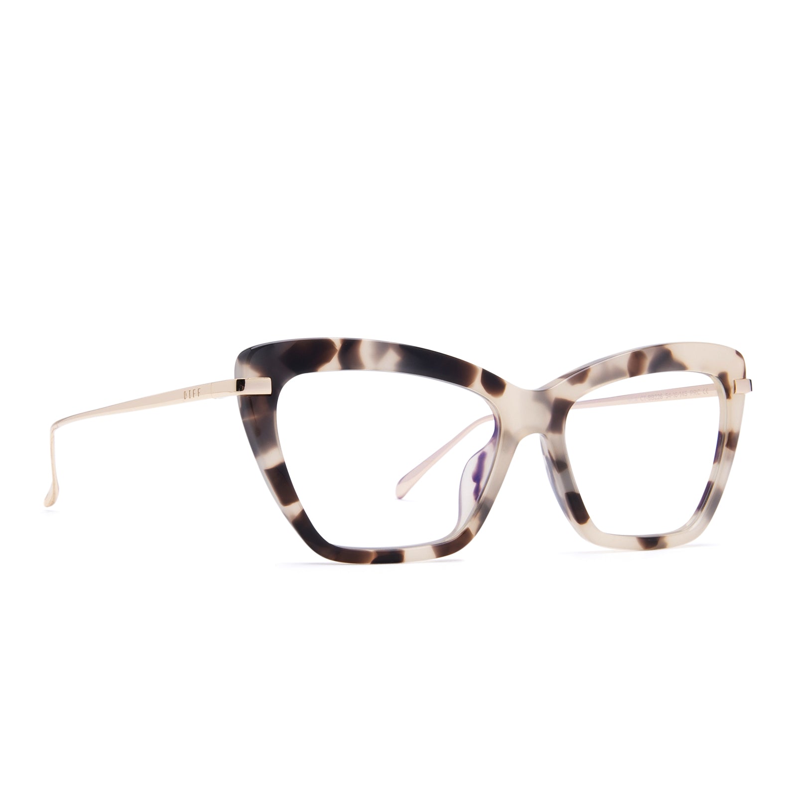 MILA - CREAM TORTOISE + BLUE LIGHT TECHNOLOGY GLASSES - Image 2