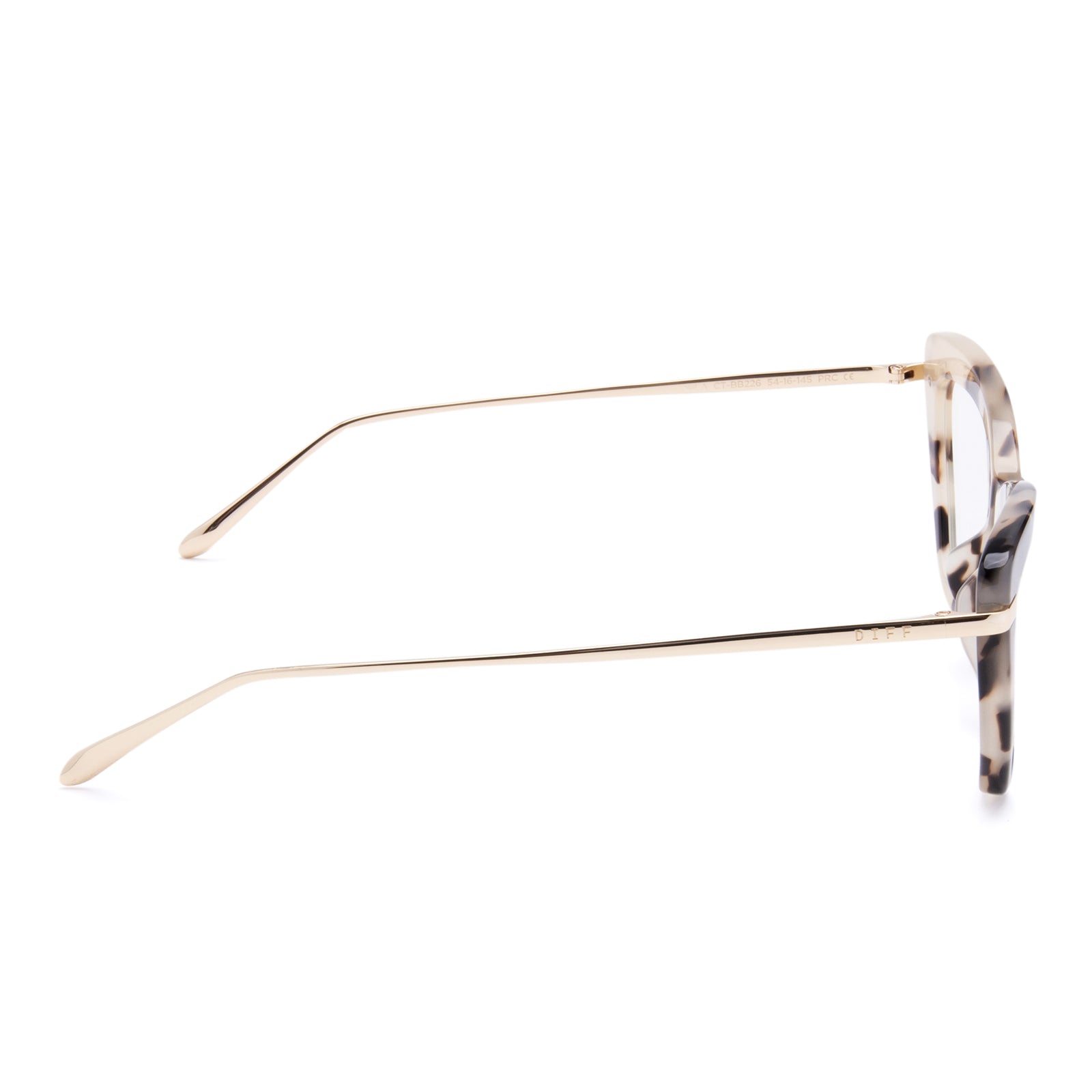 MILA - CREAM TORTOISE + BLUE LIGHT TECHNOLOGY GLASSES - Image 4