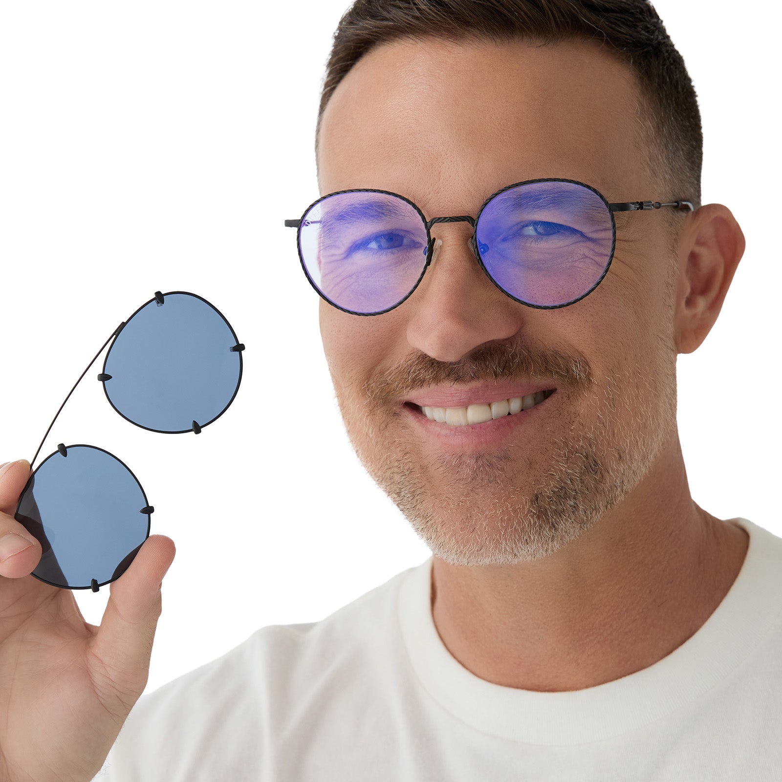 RAVENCLAW™ - SCHOLARLY MATTE BLACK + TWILIGHT BLUE SUNGLASSES - Image 13