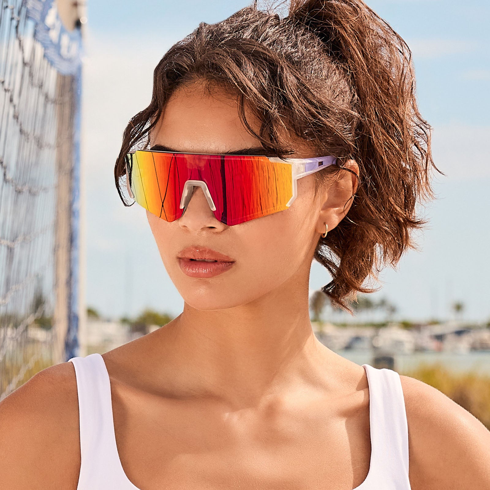 HEAT - CRYSTAL CLEAR + RAINBOW MIRROR + POLARIZED SUNGLASSES - Image 5