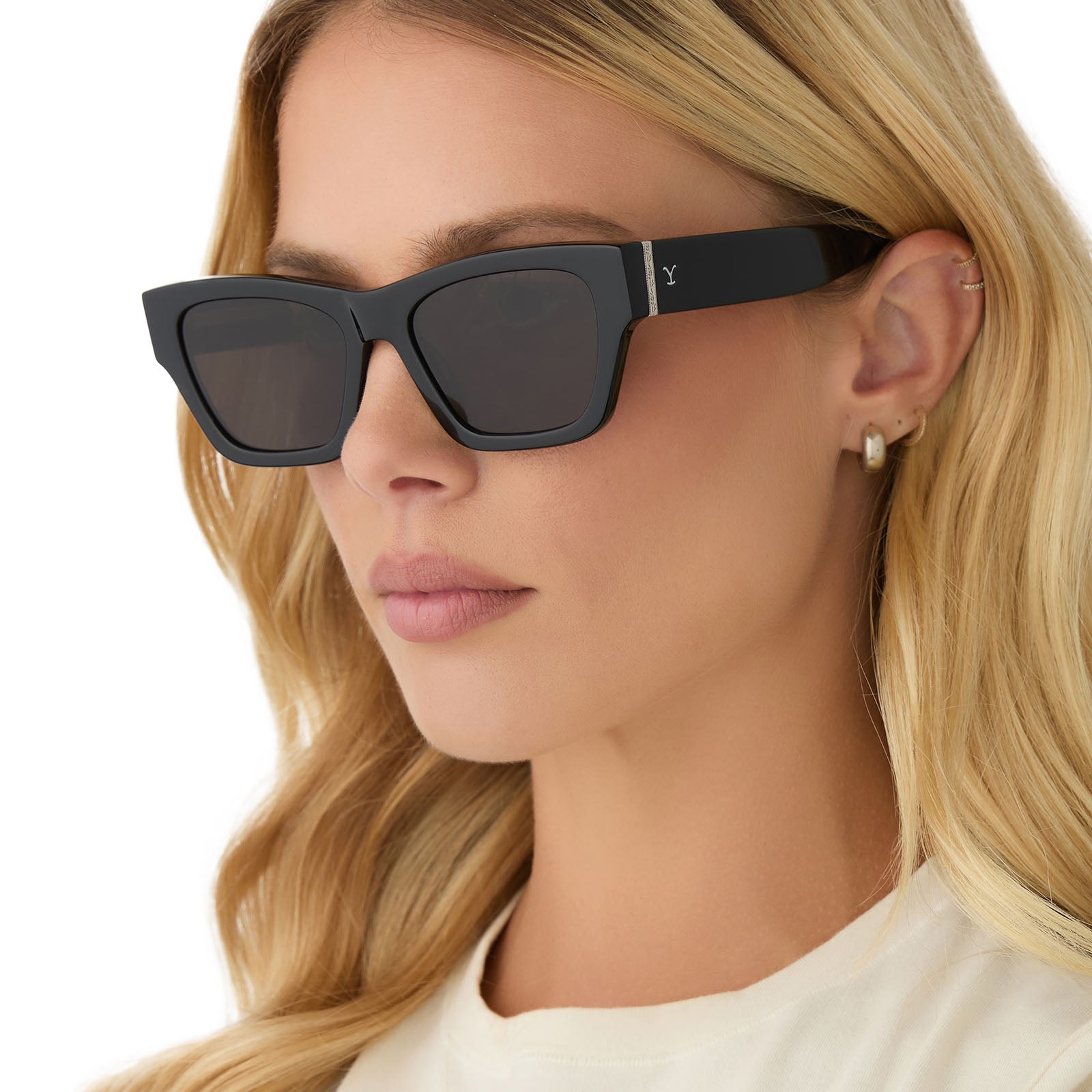 BETH II - NIGHT SKY BLACK + SILVER W GREY + POLARIZED SUNGLASSES - Image 6