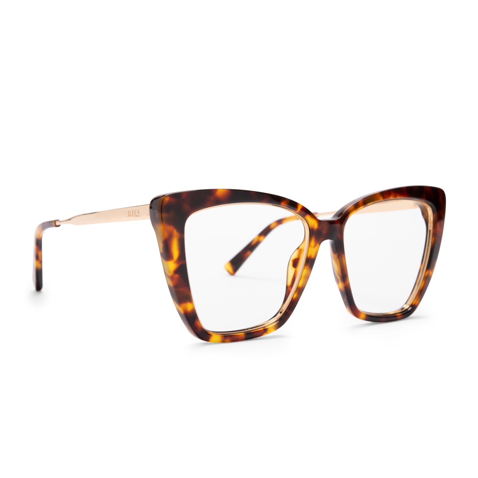 BECKY IV - AMBER TORTOISE + BLUE LIGHT TECHNOLOGY GLASSES - Image 2