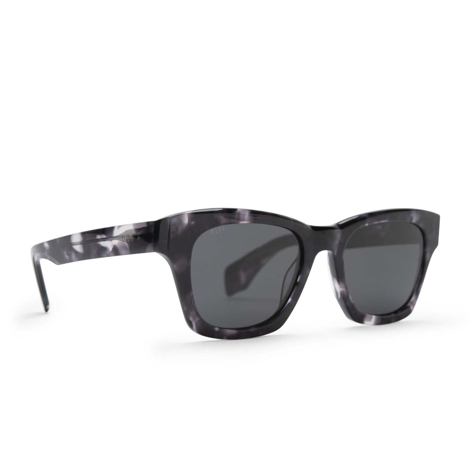 DEAN - BLACK MARBLE + GREY POLARIZED SUNGLASSES - Image 2