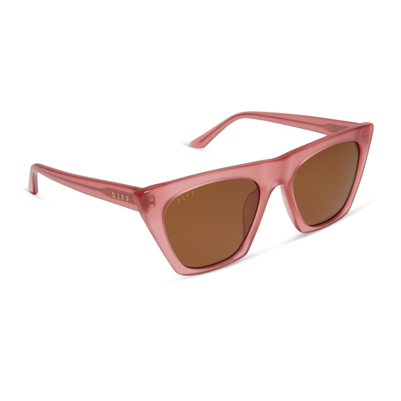AVRIL - GUAVA + BROWN SUNGLASSES - Image 2