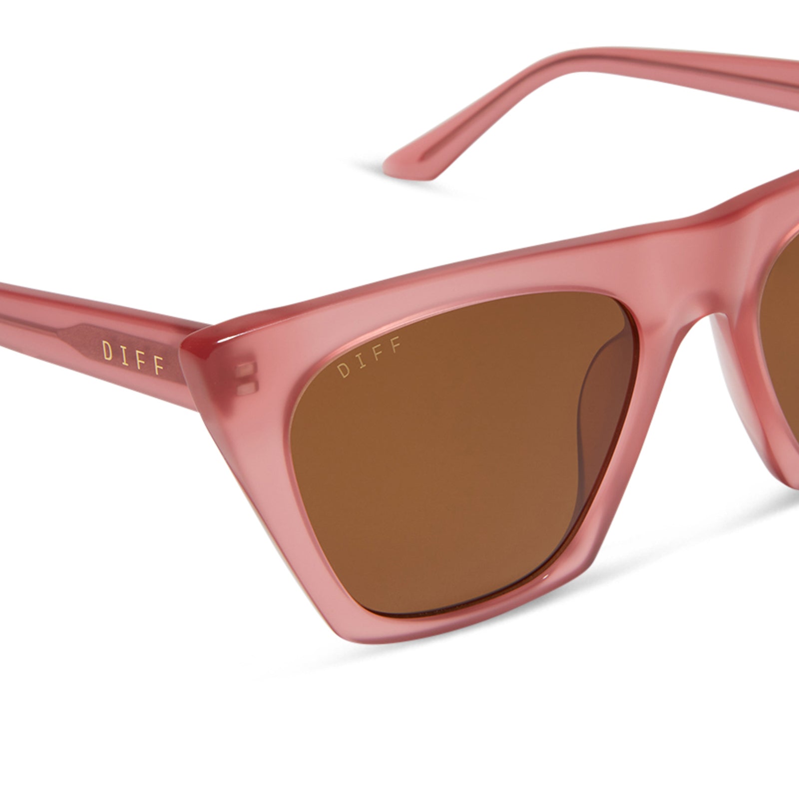 AVRIL - GUAVA + BROWN SUNGLASSES - Image 4