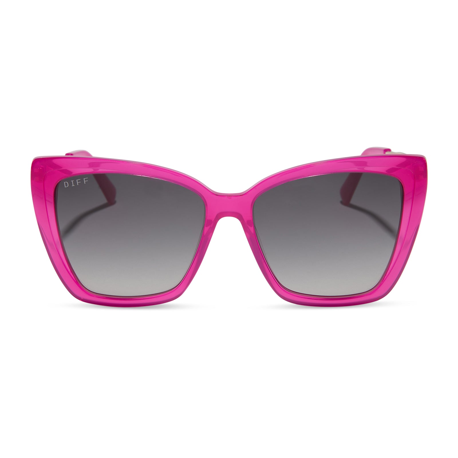 BECKY II - BRIGHT TULIP + GOLD + GREY GRADIENT + POLARIZED SUNGLASSES