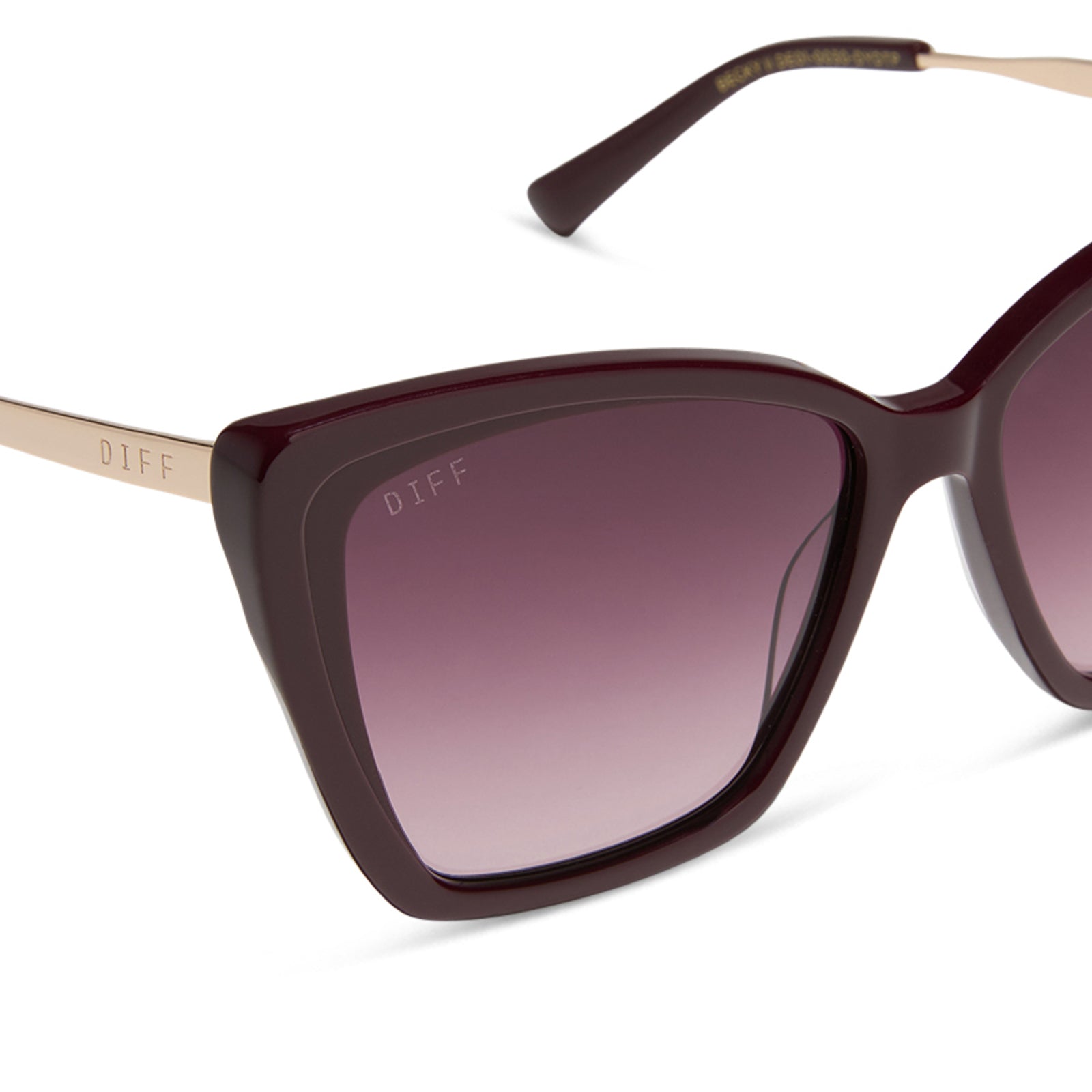BECKY II - DARK CHERRY LACQUER + DARK CHERRY GRADIENT + POLARIZED SUNGLASSES - Image 4
