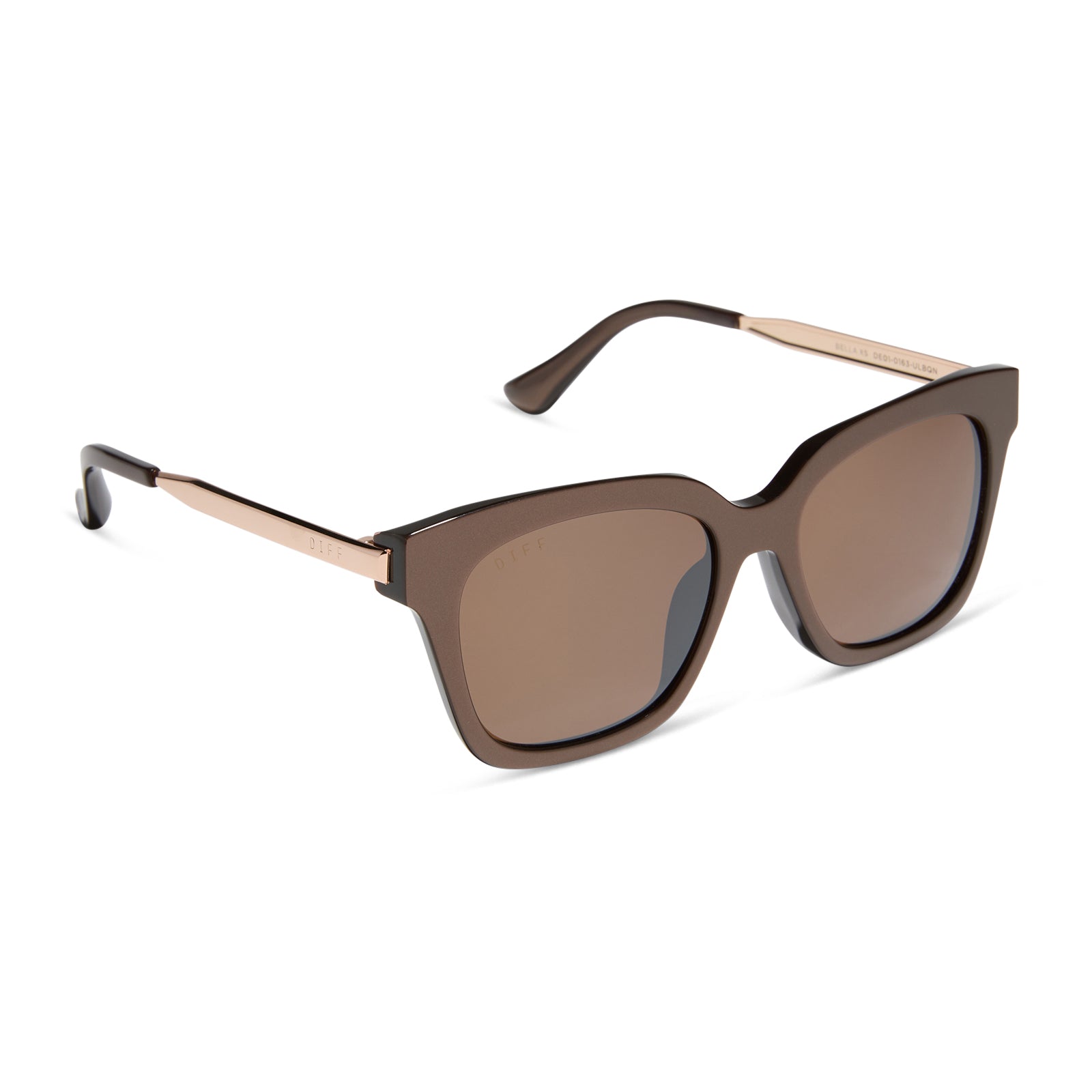 BELLA - MOSCOW MULE + BROWN W/ GOLD FLASH SUNGLASSES - Image 2