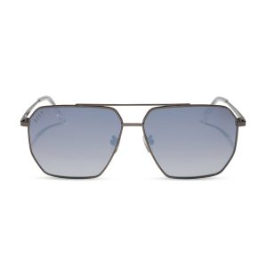 BERKELY - GUNMETAL + SLATE GRADIENT FLASH + POLARIZED SUNGLASSES