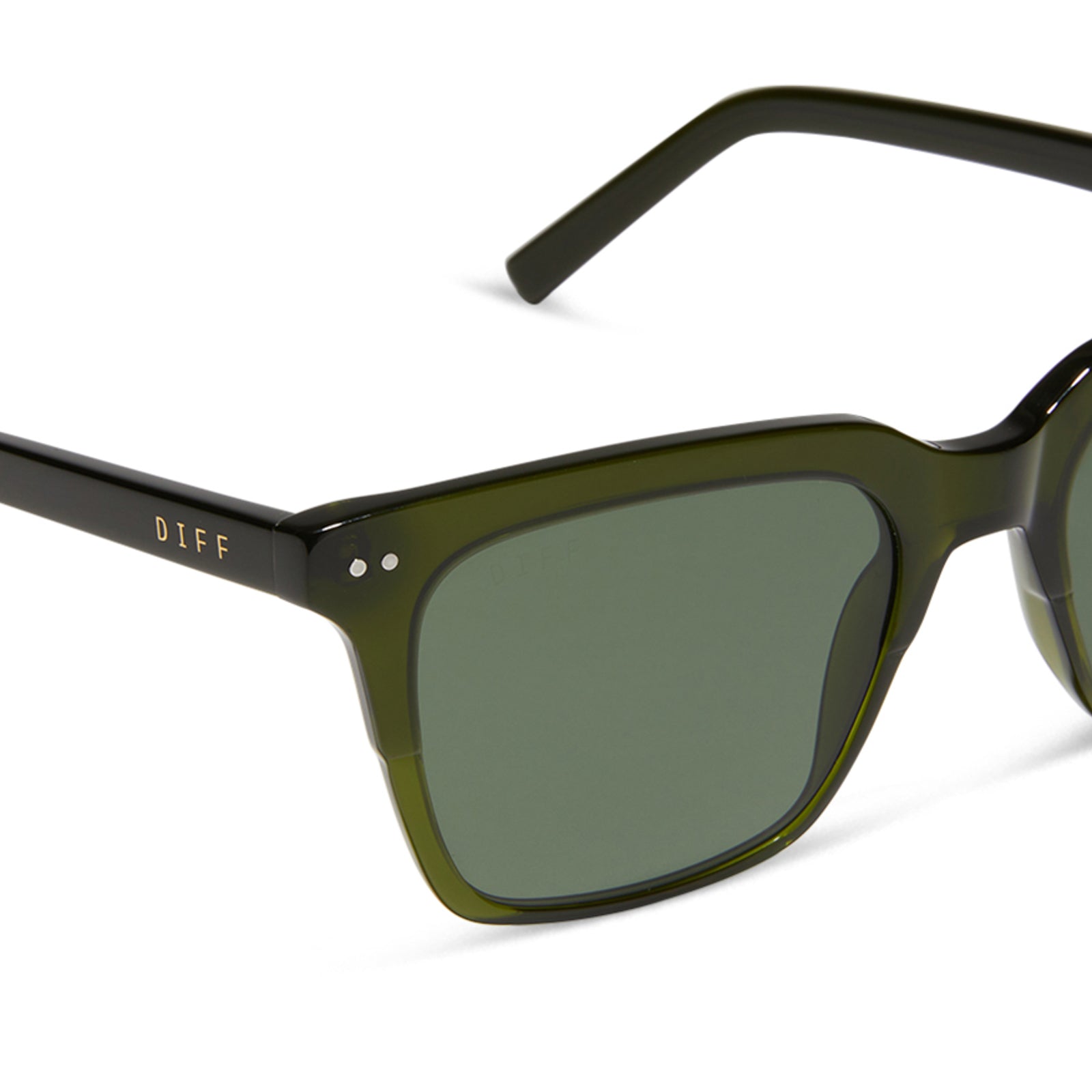 BILLIE - DARK OLIVE CRYSTAL + G15 + POLARIZED SUNGLASSES - Image 4