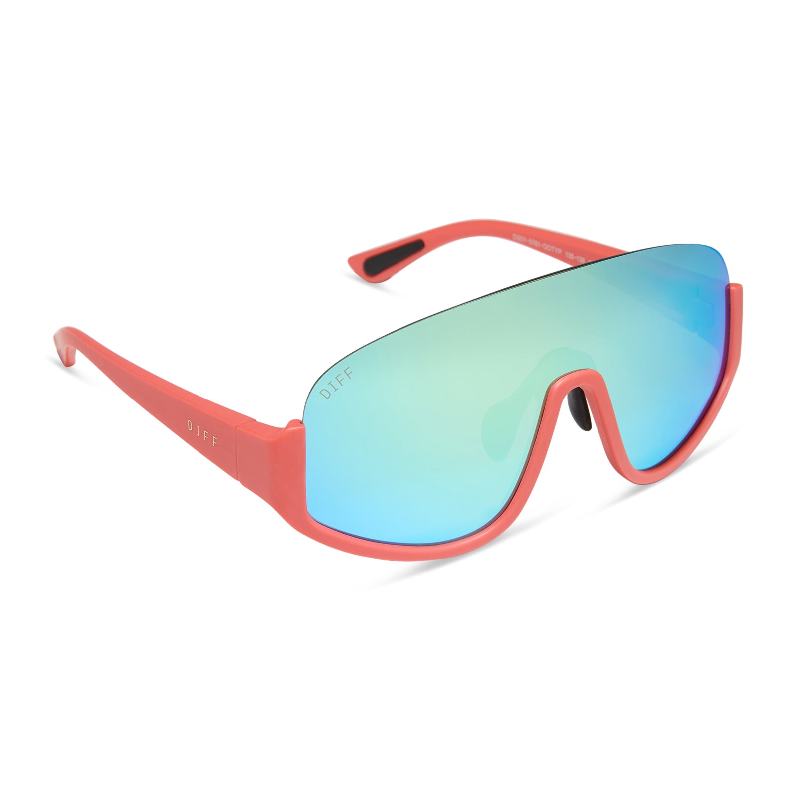 BLAZER - CORAL + TURQUOISE ICE MIRROR + POLARIZED SUNGLASSES - Image 2