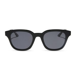 BRIDGET - BLACK + GREY + POLARIZED SUNGLASSES