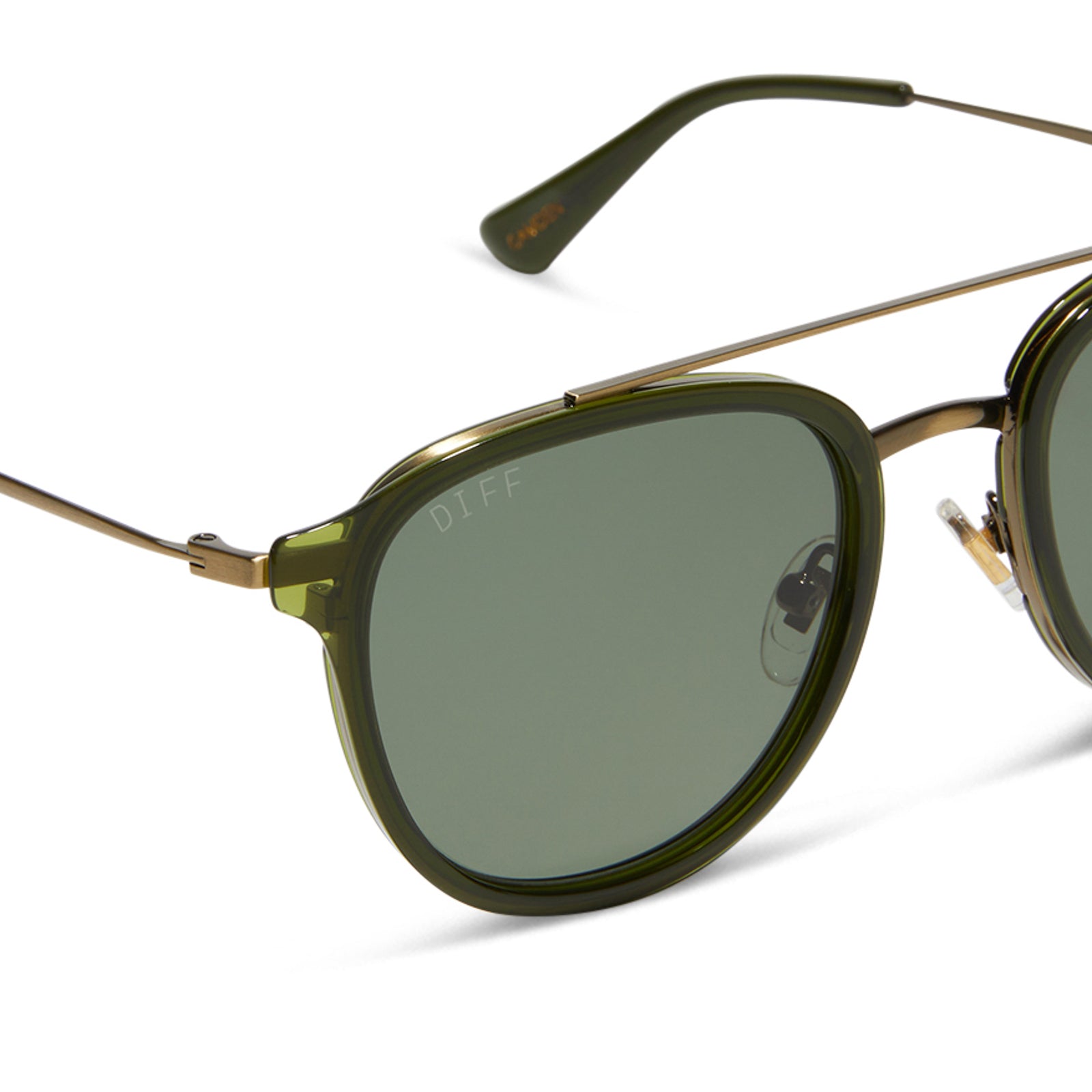 CAMDEN - DARK OLIVE CRYSTAL + G15 + POLARIZED SUNGLASSES - Image 4