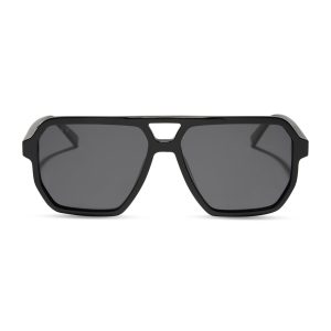 CAMERON - BLACK + GREY + POLARIZED SUNGLASSES