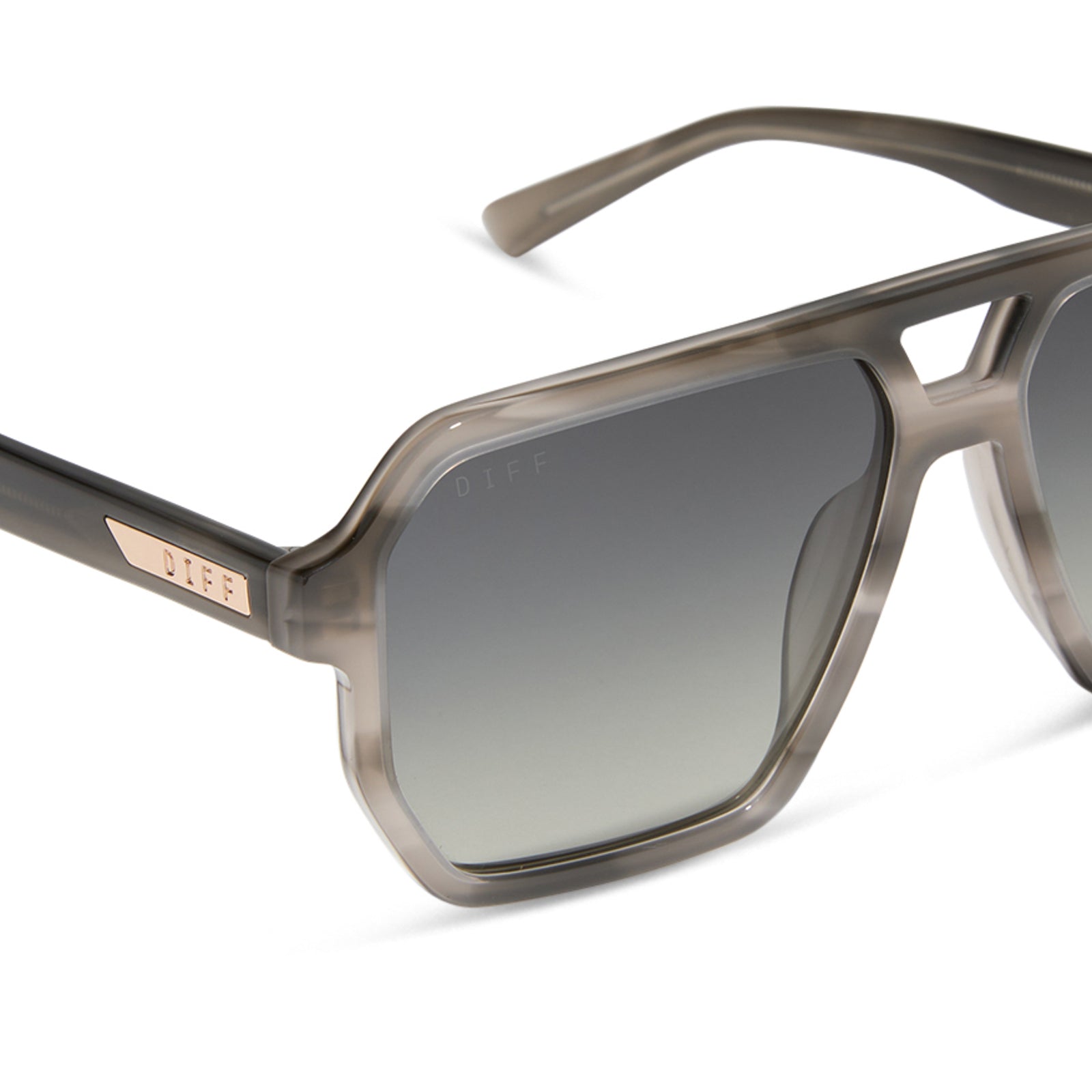 CAMERON - SMOKE MARBLE + GREY GRADIENT + POLARIZED SUNGLASSES - Image 4