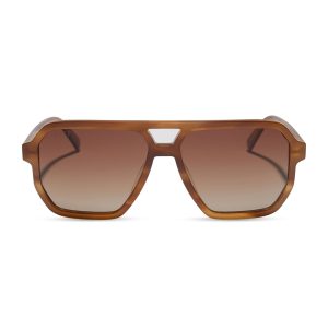 CAMERON - TAWNY TORTOISE + BROWN GRADIENT + POLARIZED SUNGLASSES