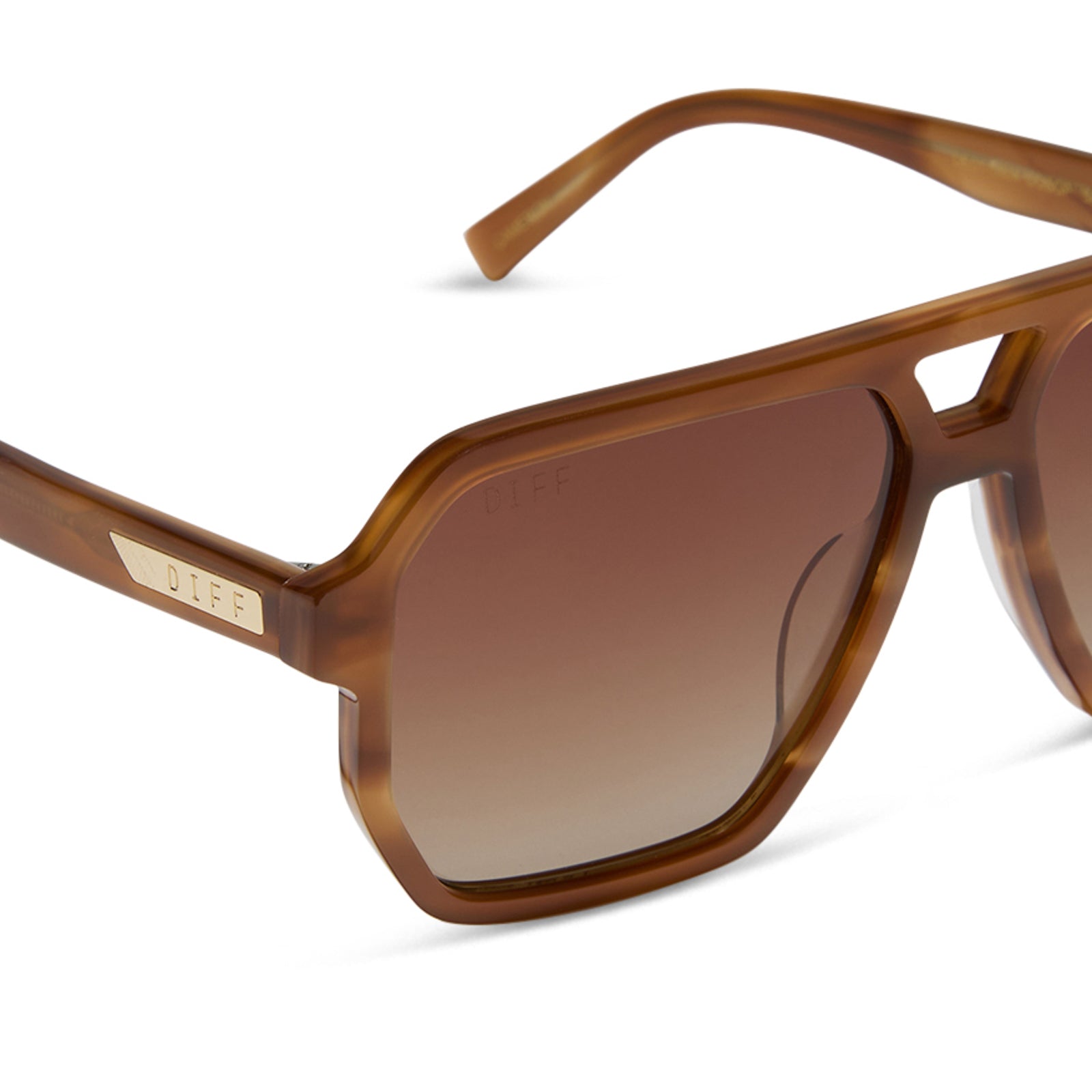 CAMERON - TAWNY TORTOISE + BROWN GRADIENT + POLARIZED SUNGLASSES - Image 4