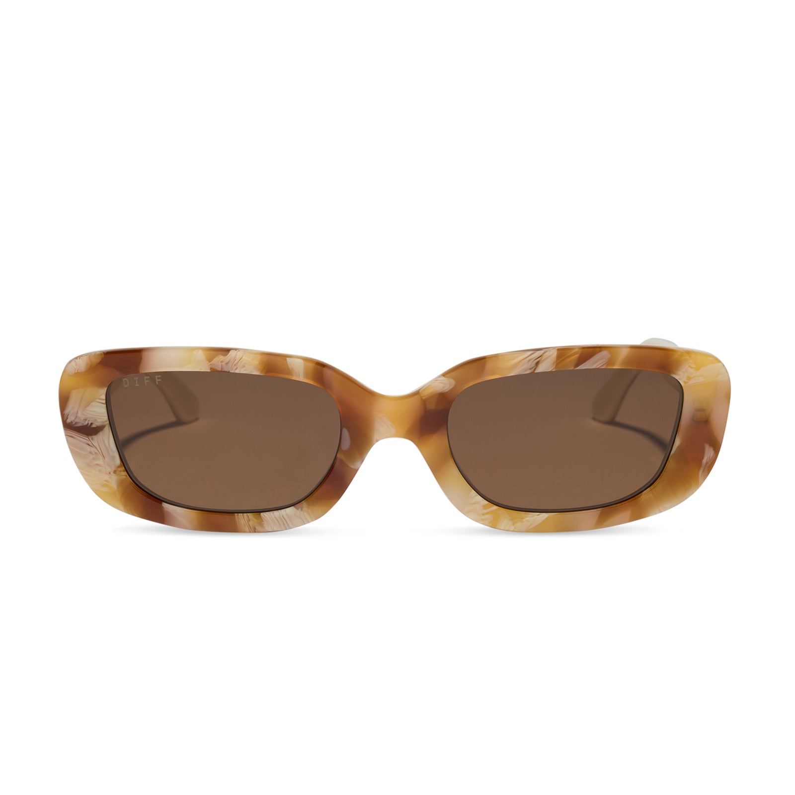 DAPHNE - GILDED TORTOISE + COURTSIDE IVORY + BROWN + POLARIZED SUNGLASSES - Image 2
