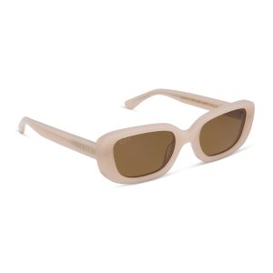 DAPHNE II - MILKY BLUSH + BROWN + POLARIZED SUNGLASSES