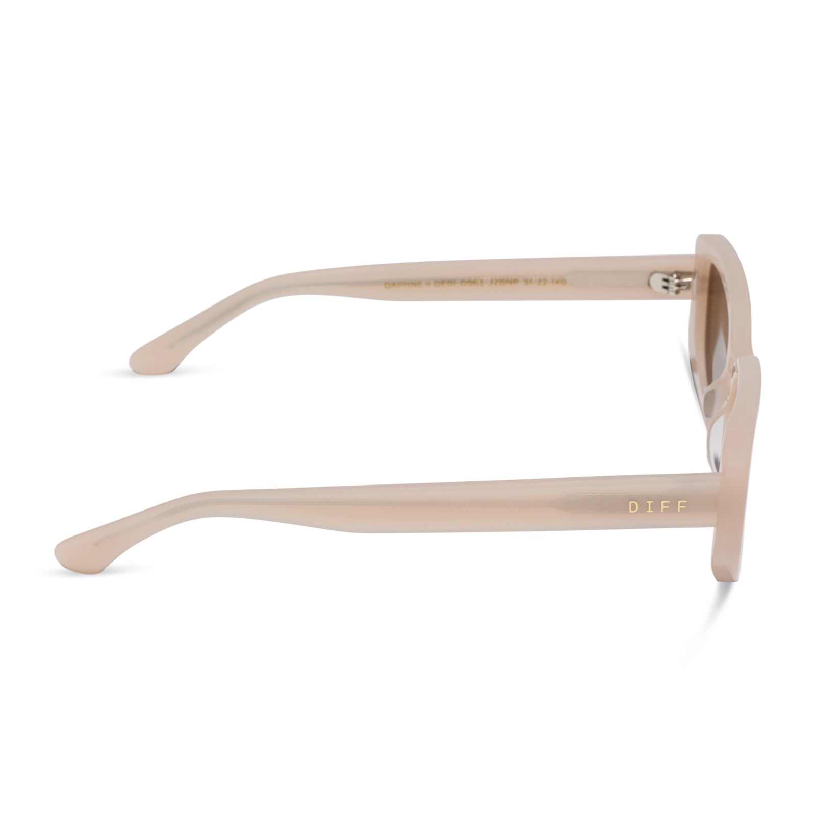 DAPHNE II - MILKY BLUSH + BROWN + POLARIZED SUNGLASSES - Image 3