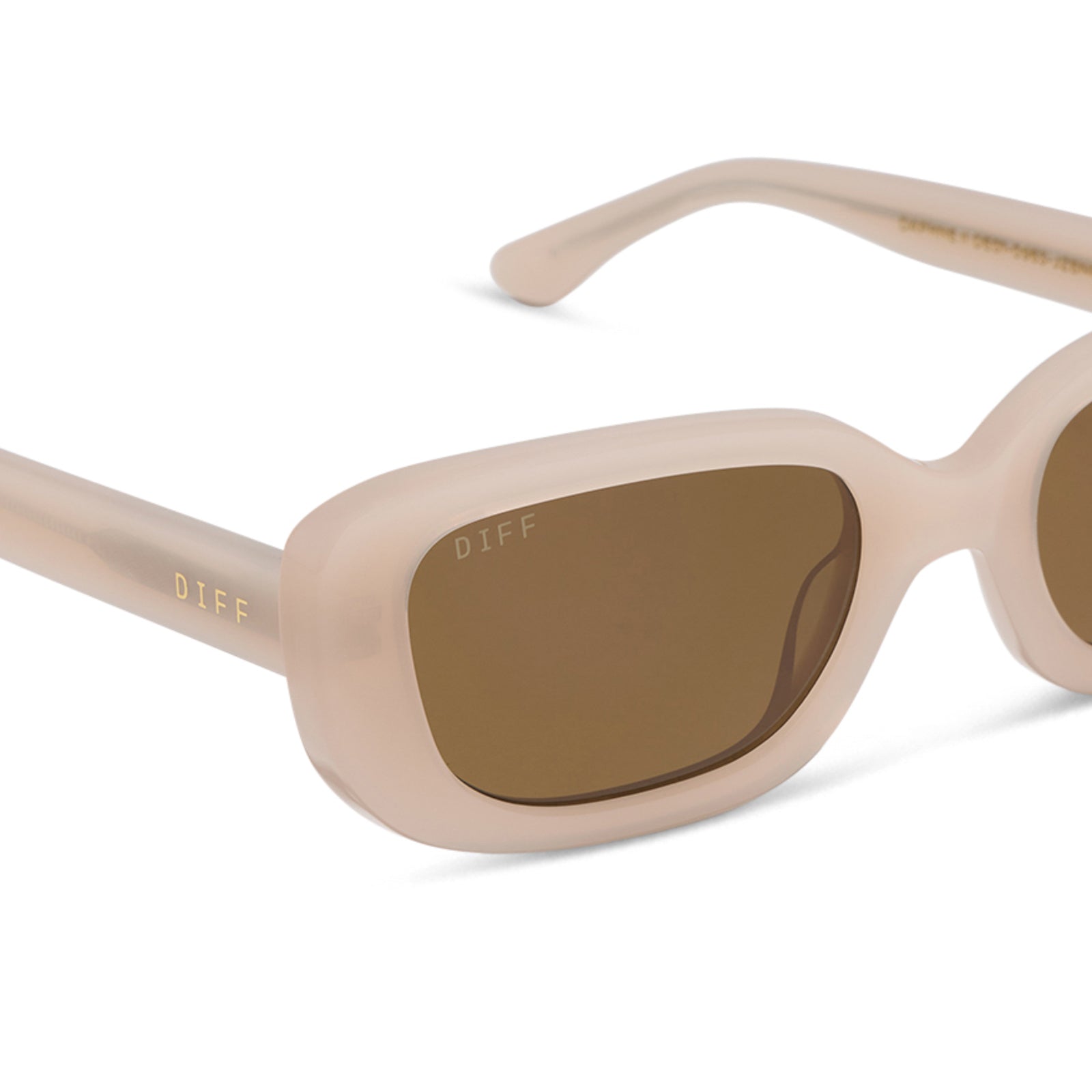 DAPHNE II - MILKY BLUSH + BROWN + POLARIZED SUNGLASSES - Image 4