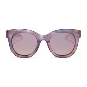 RAPUNZEL - MARBLED FLORAL + ROSE PINK + POLARIZED SUNGLASSES