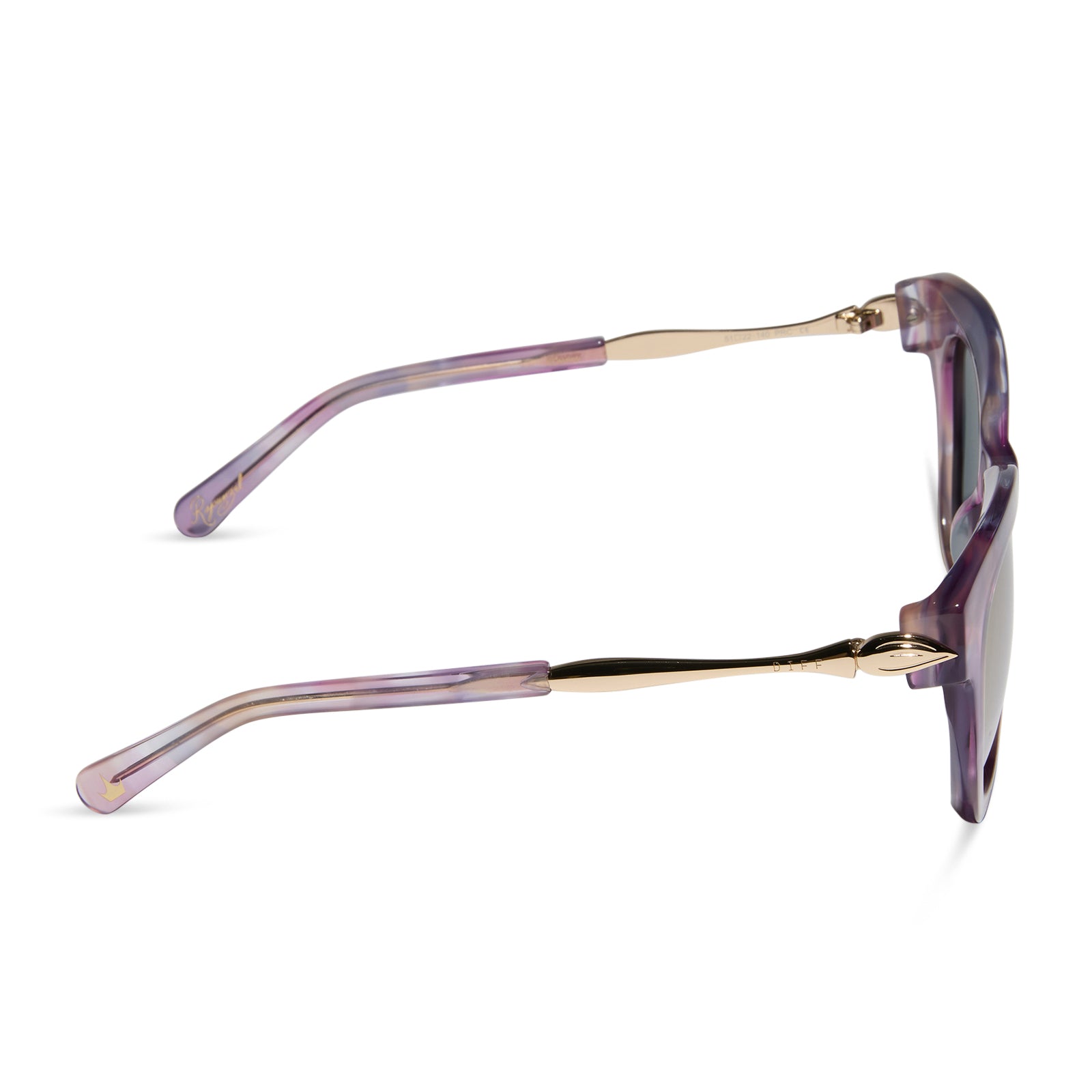 RAPUNZEL - MARBLED FLORAL + ROSE PINK + POLARIZED SUNGLASSES - Image 3